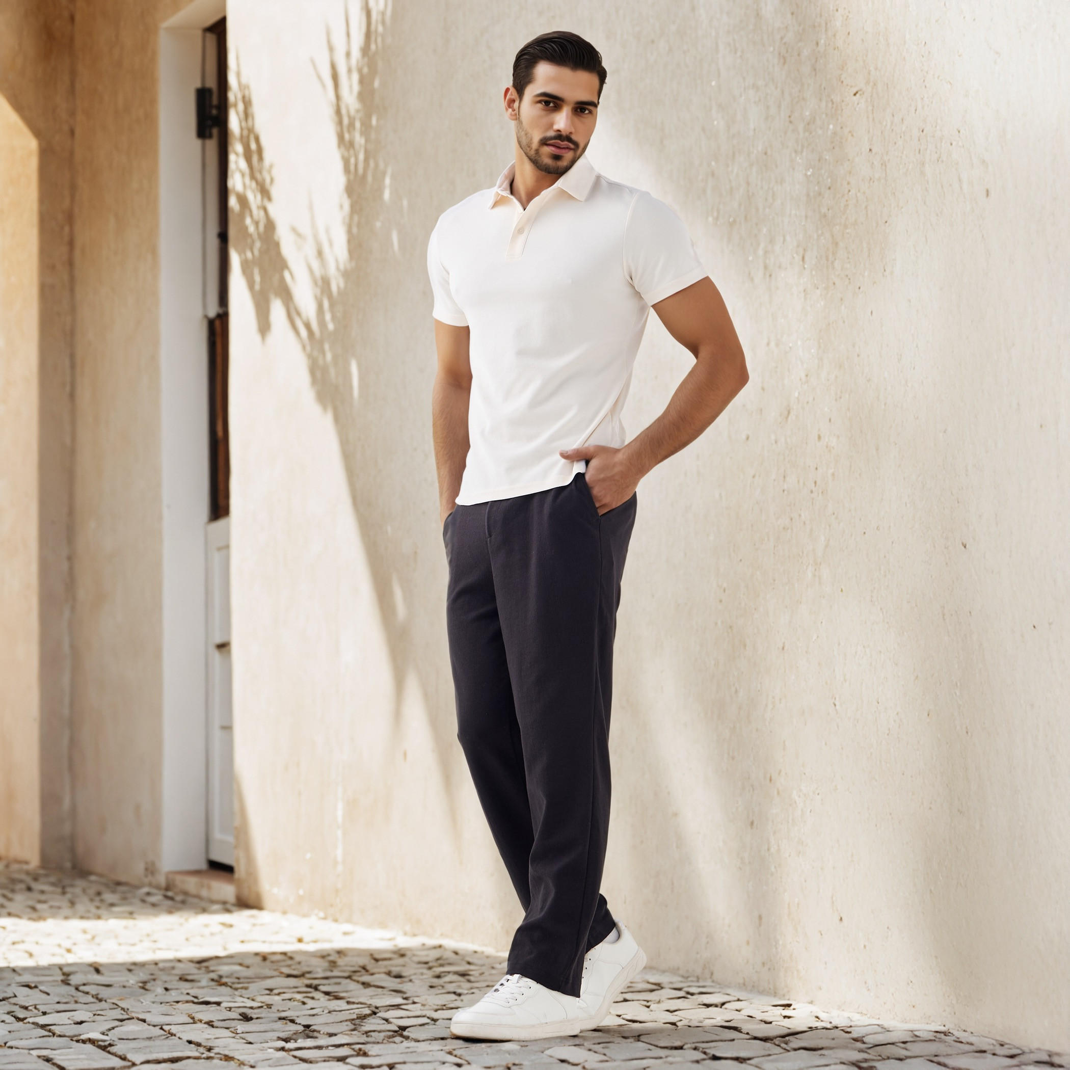 Louis Regular Fit Pants with Flexi Waist and Pockets-men-clothing-bottoms-joggers-image-2