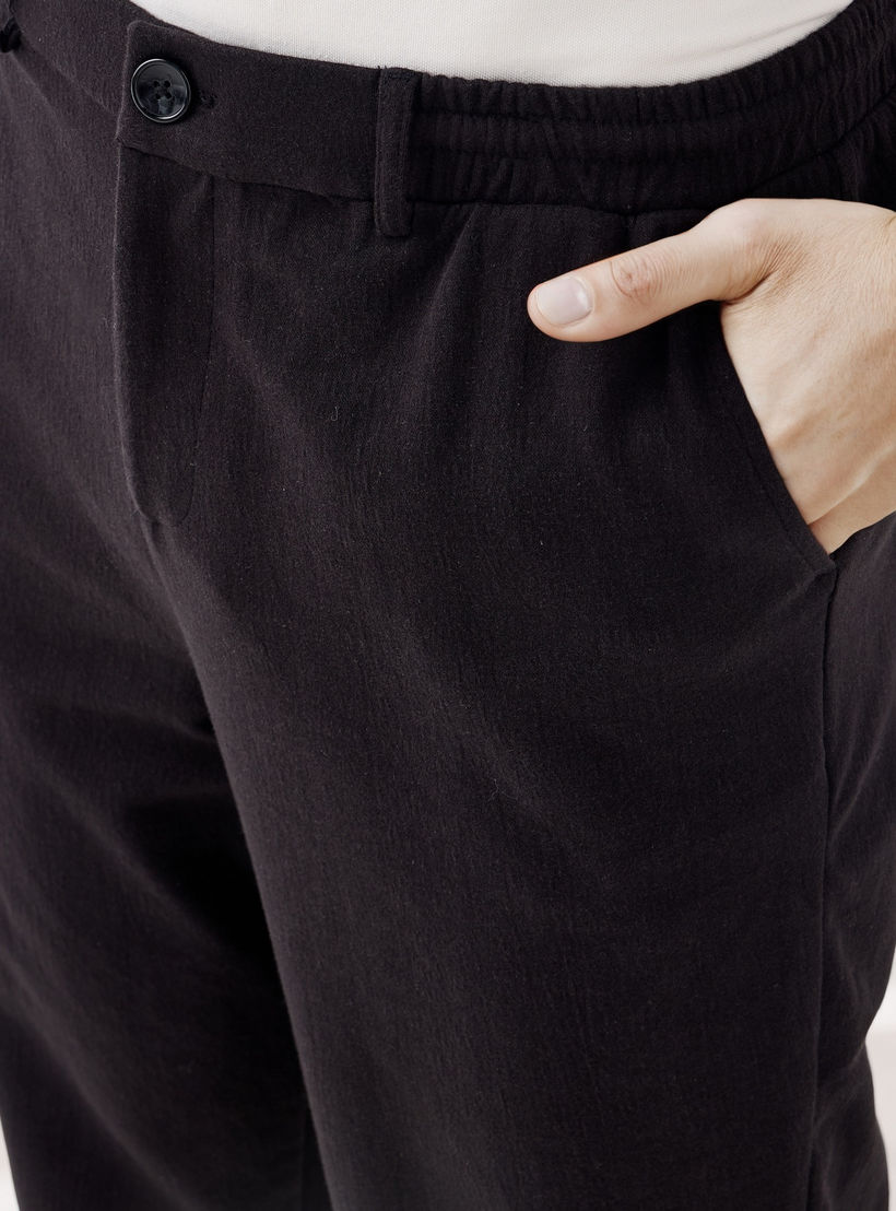 Louis Regular Fit Pants with Flexi Waist and Pockets-men-clothing-bottoms-joggers-image-4