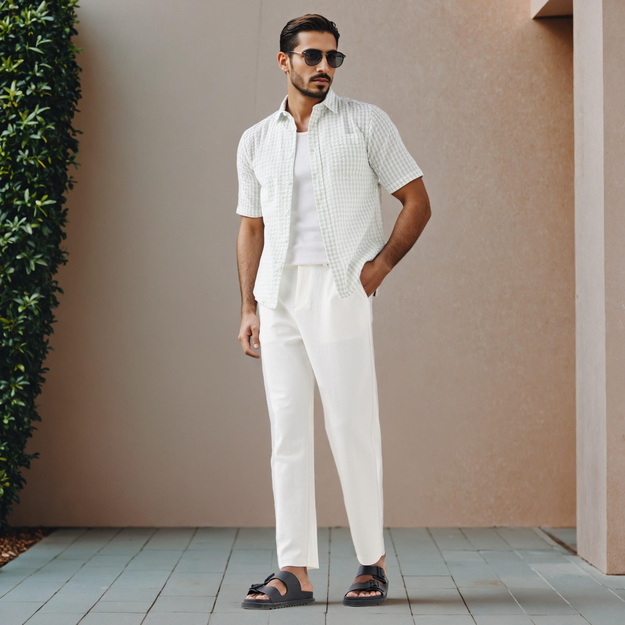 Louis Regular Fit Pants with Flexi Waist and Pockets-men-clothing-bottoms-joggers-image-2