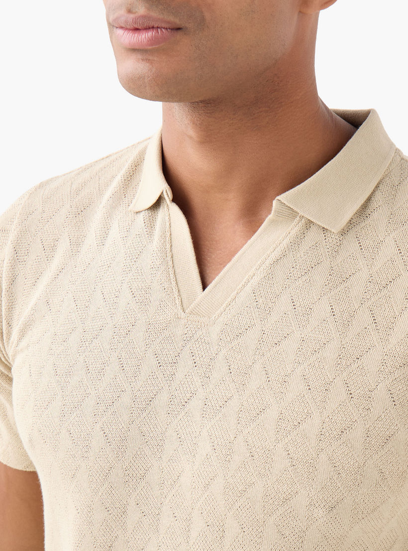 Textured Polo T-shirt-men-clothing-tshirtsandpolos-polos-image-4
