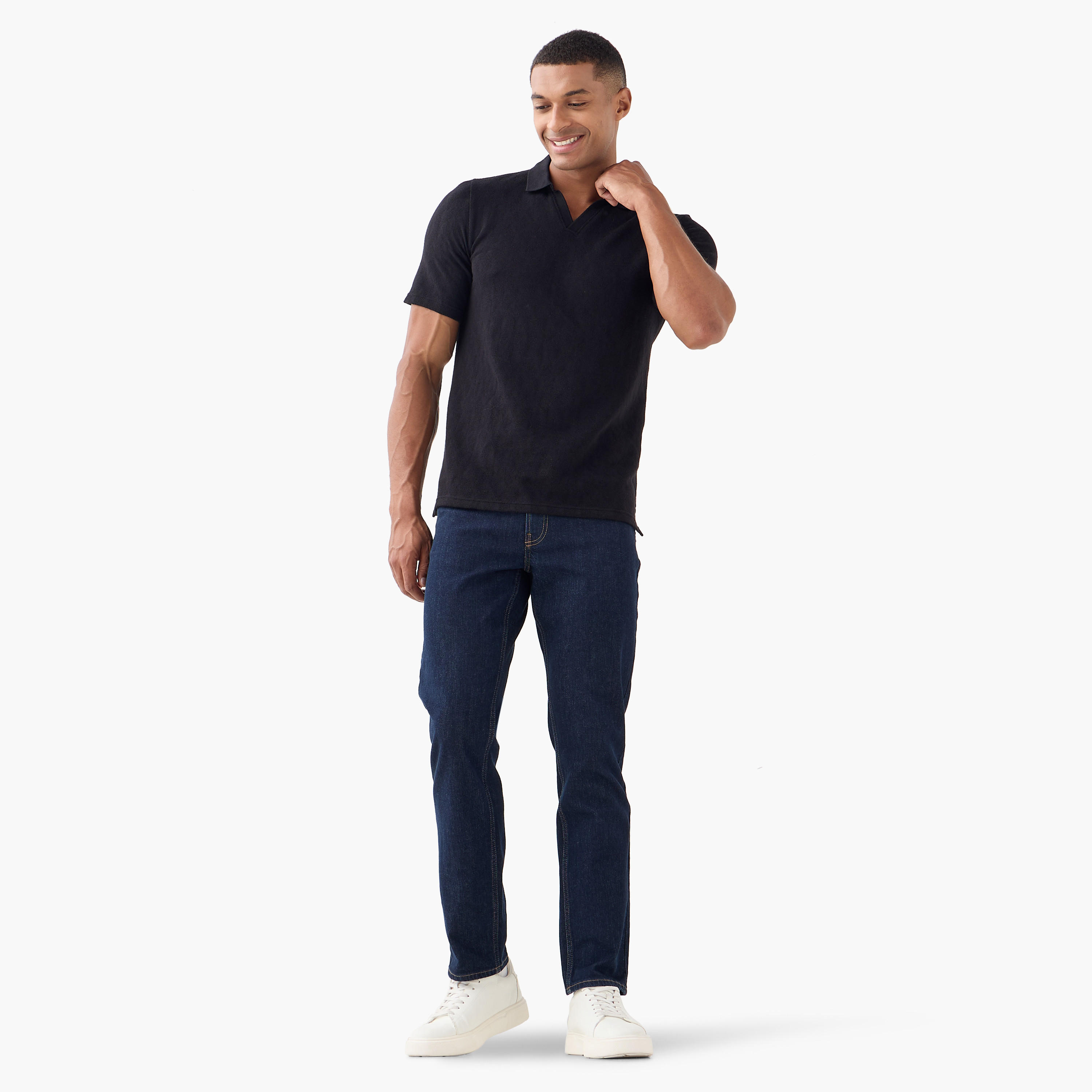Textured Polo T-shirt-men-clothing-tshirtsandpolos-polos-image-2