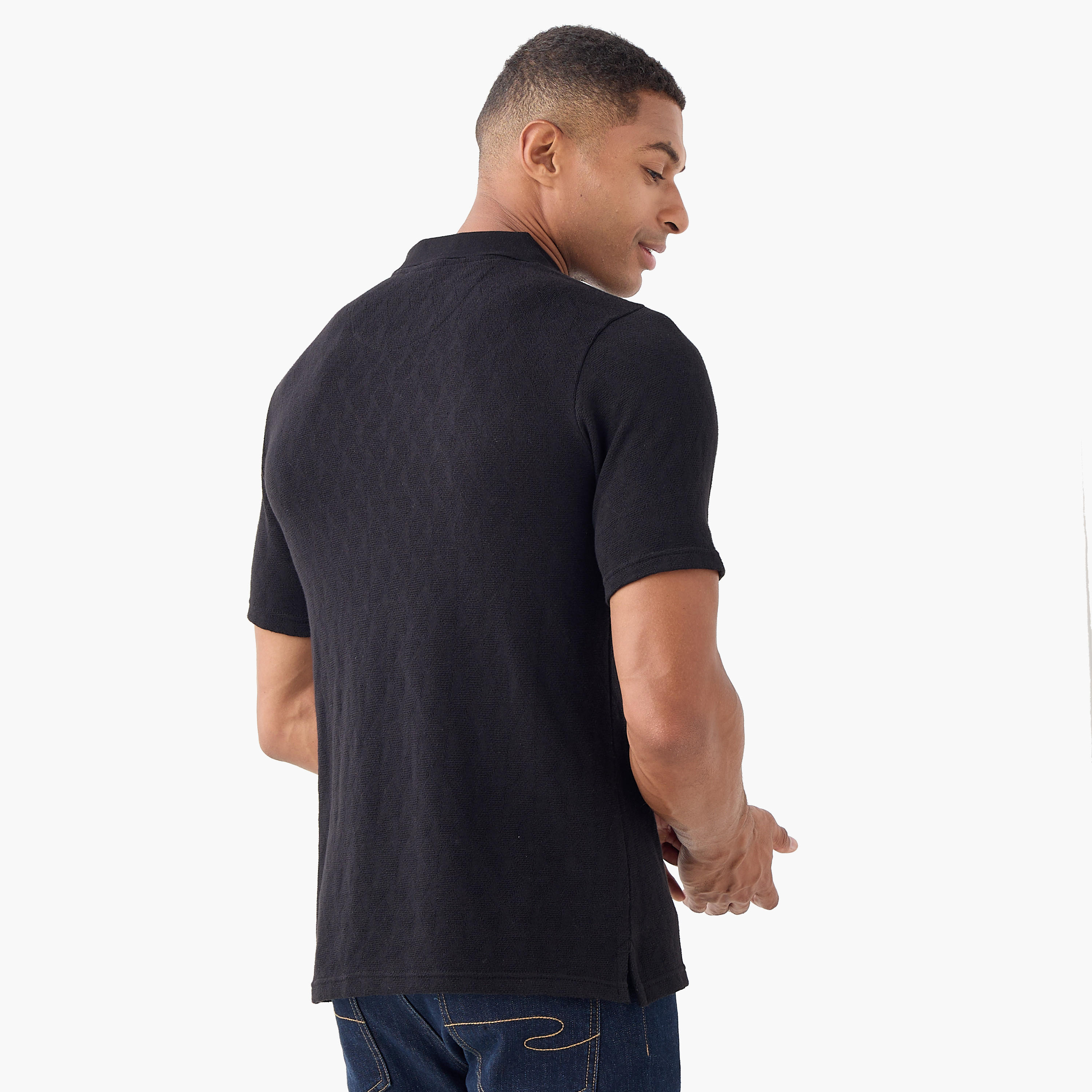 Textured Polo T-shirt-men-clothing-tshirtsandpolos-polos-image-3