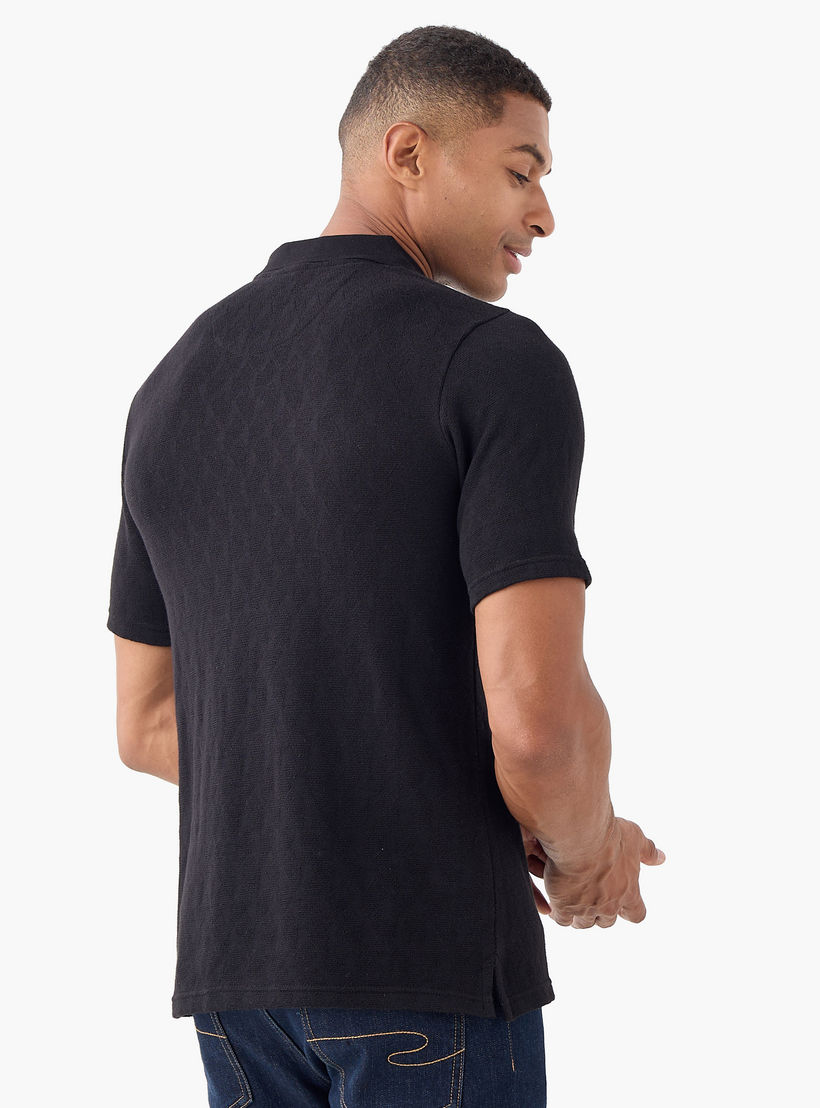 Textured Polo T-shirt-men-clothing-tshirtsandpolos-polos-image-3