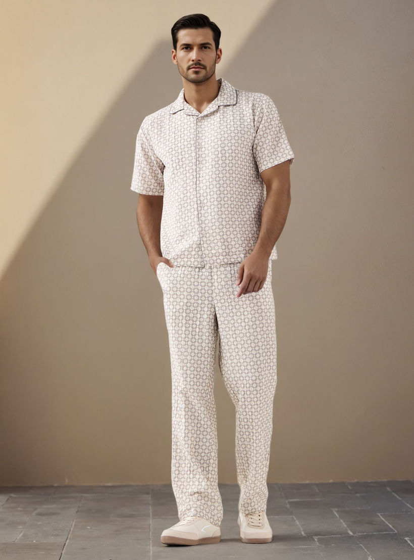 Emperor Regular Fit Linen Blend Pants with Flexi Waist and Pockets-men-clothing-bottoms-trousersandchinos-trousers-image-2