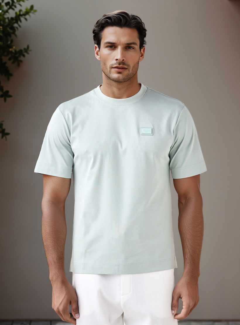 Emperor Applique Detail Crew Neck T-shirt-men-clothing-tshirtsandpolos-tshirts-image-1