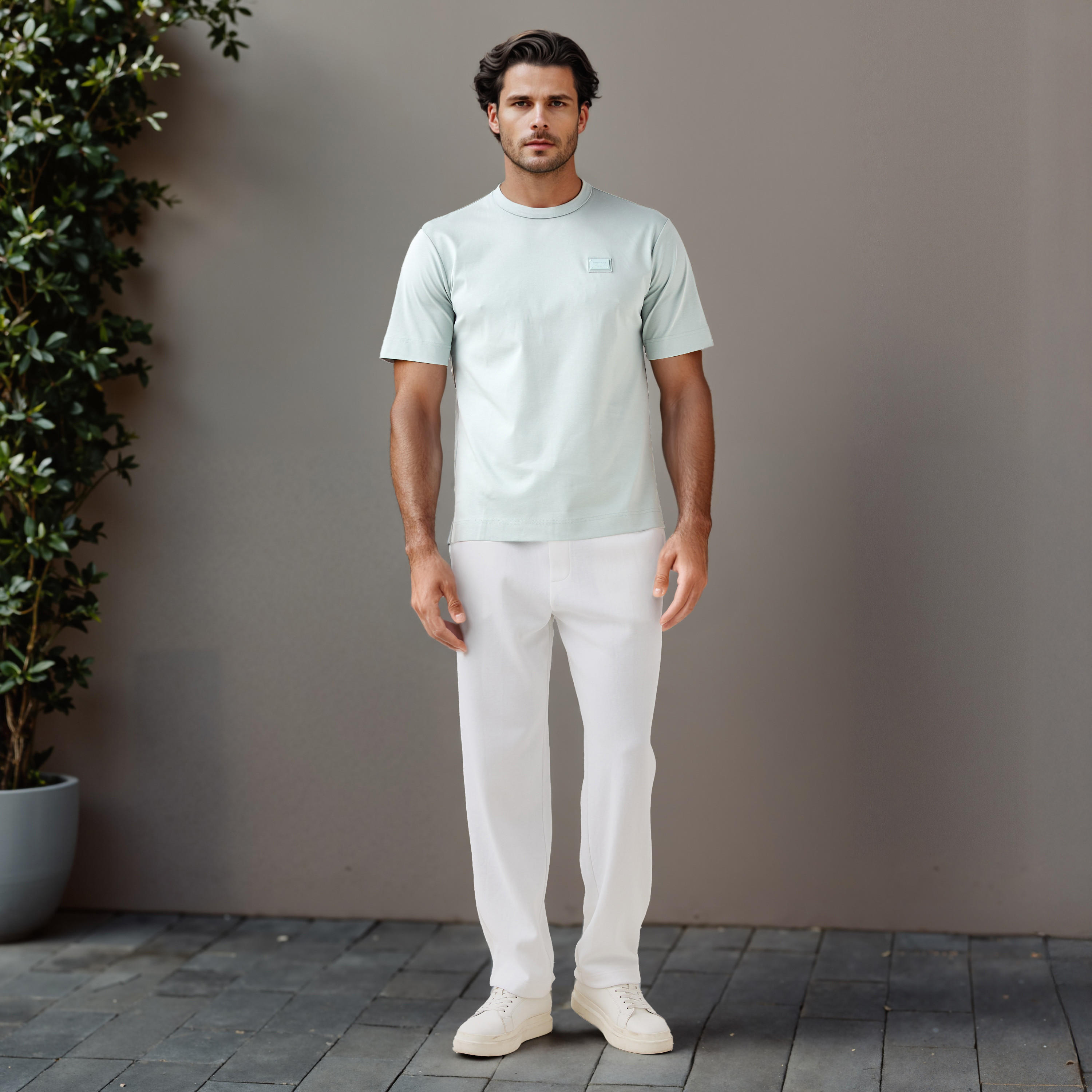 Emperor Applique Detail Crew Neck T-shirt-men-clothing-tshirtsandpolos-tshirts-image-2