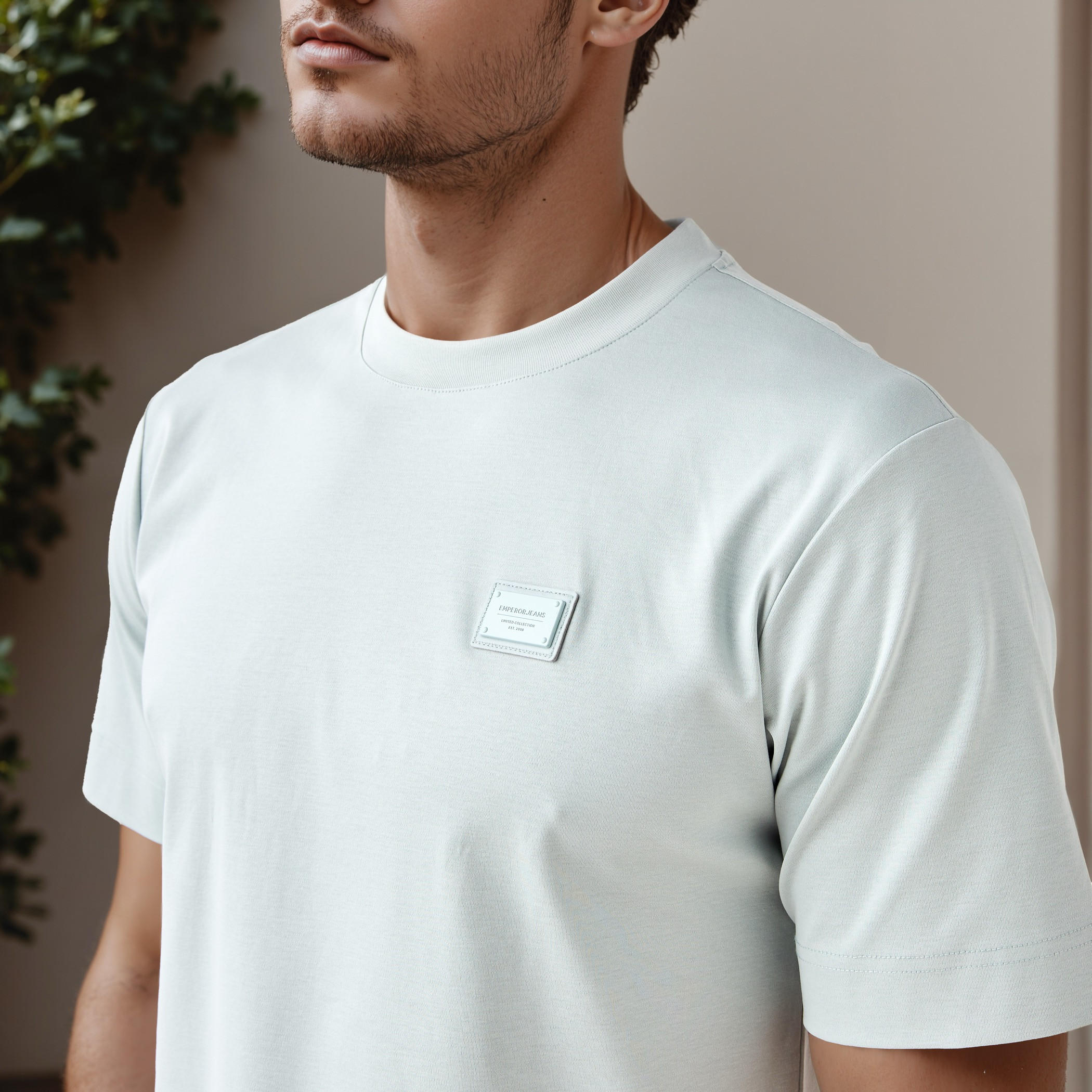 Emperor Applique Detail Crew Neck T-shirt-men-clothing-tshirtsandpolos-tshirts-image-4
