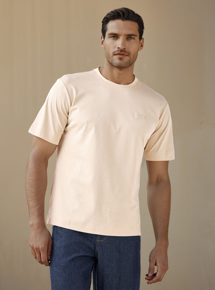 Emperor Applique Detail Crew Neck T-shirt-men-clothing-tshirtsandpolos-tshirts-image-1
