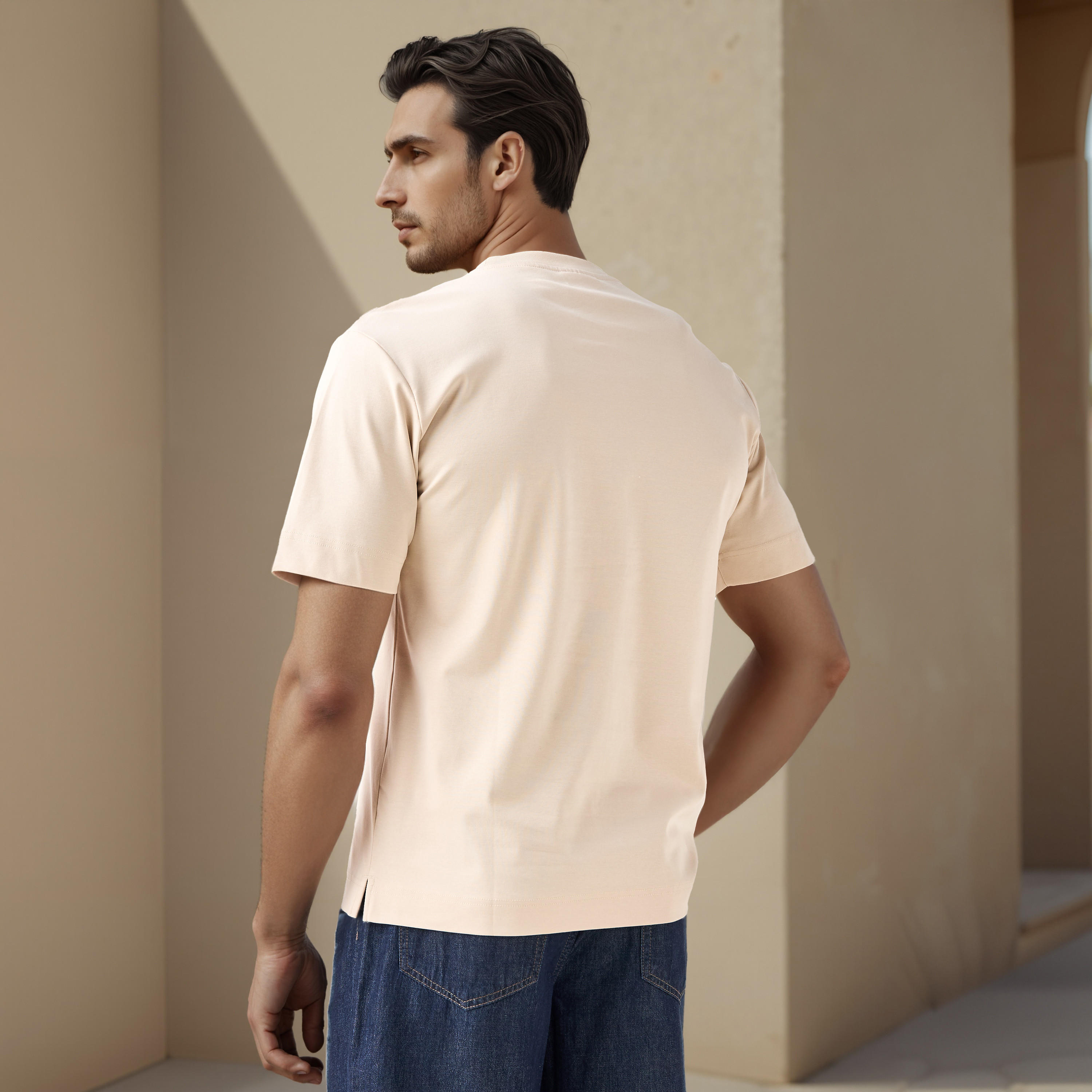 Emperor Applique Detail Crew Neck T-shirt-men-clothing-tshirtsandpolos-tshirts-image-3