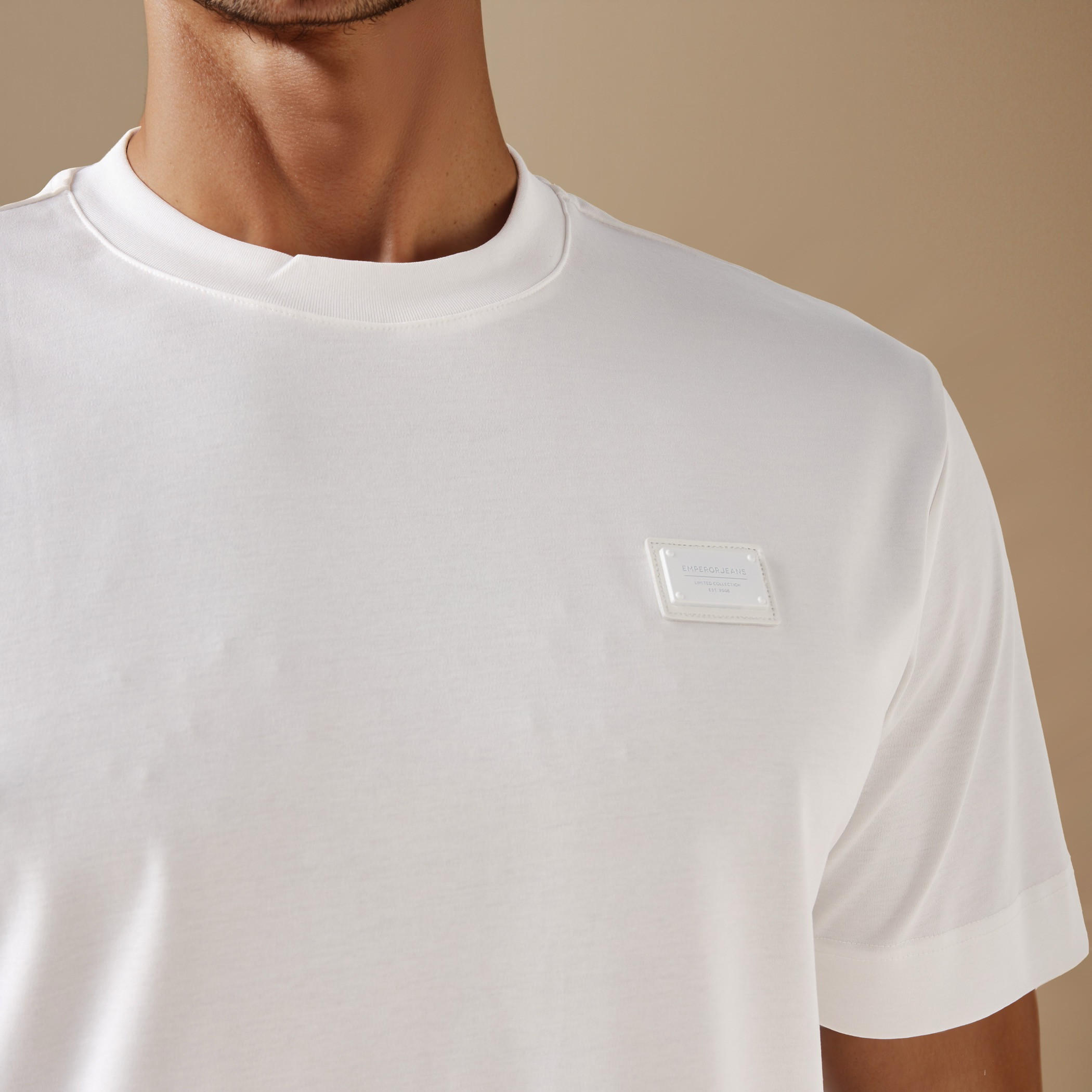 Emperor Applique Detail Crew Neck T-shirt-men-clothing-tshirtsandpolos-tshirts-image-5