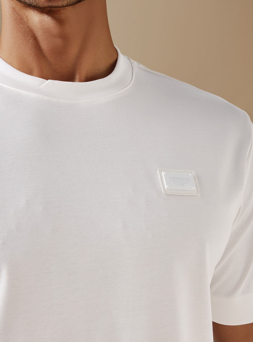 Emperor Applique Detail Crew Neck T-shirt-men-clothing-tshirtsandpolos-tshirts-image-5