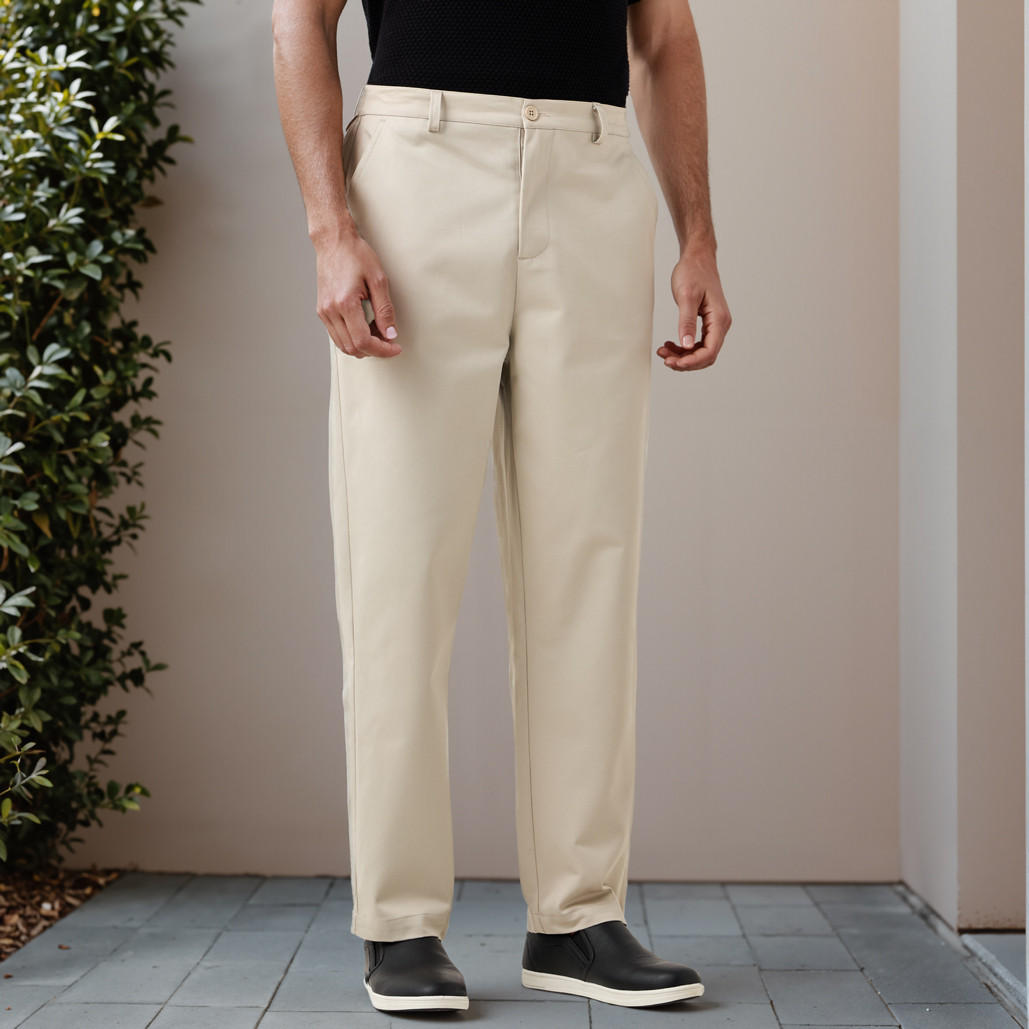 بنطلون تويل إمبرور مع جيوب-men-clothing-bottoms-trousersandchinos-trousers-image-1