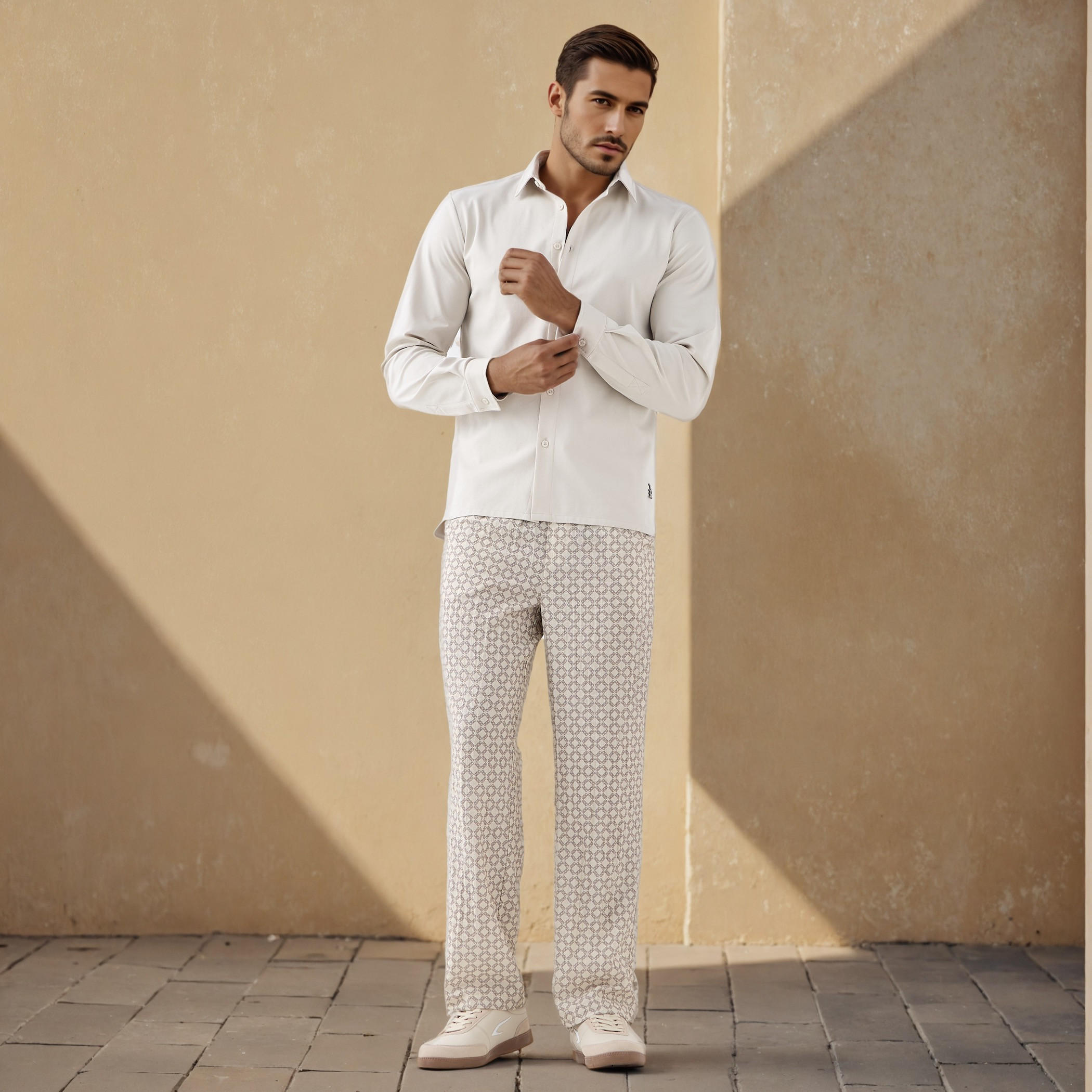 قميص بياقة وقصة عادية وأكمام طويلة من إمبيرور-men-clothing-shirts-image-2