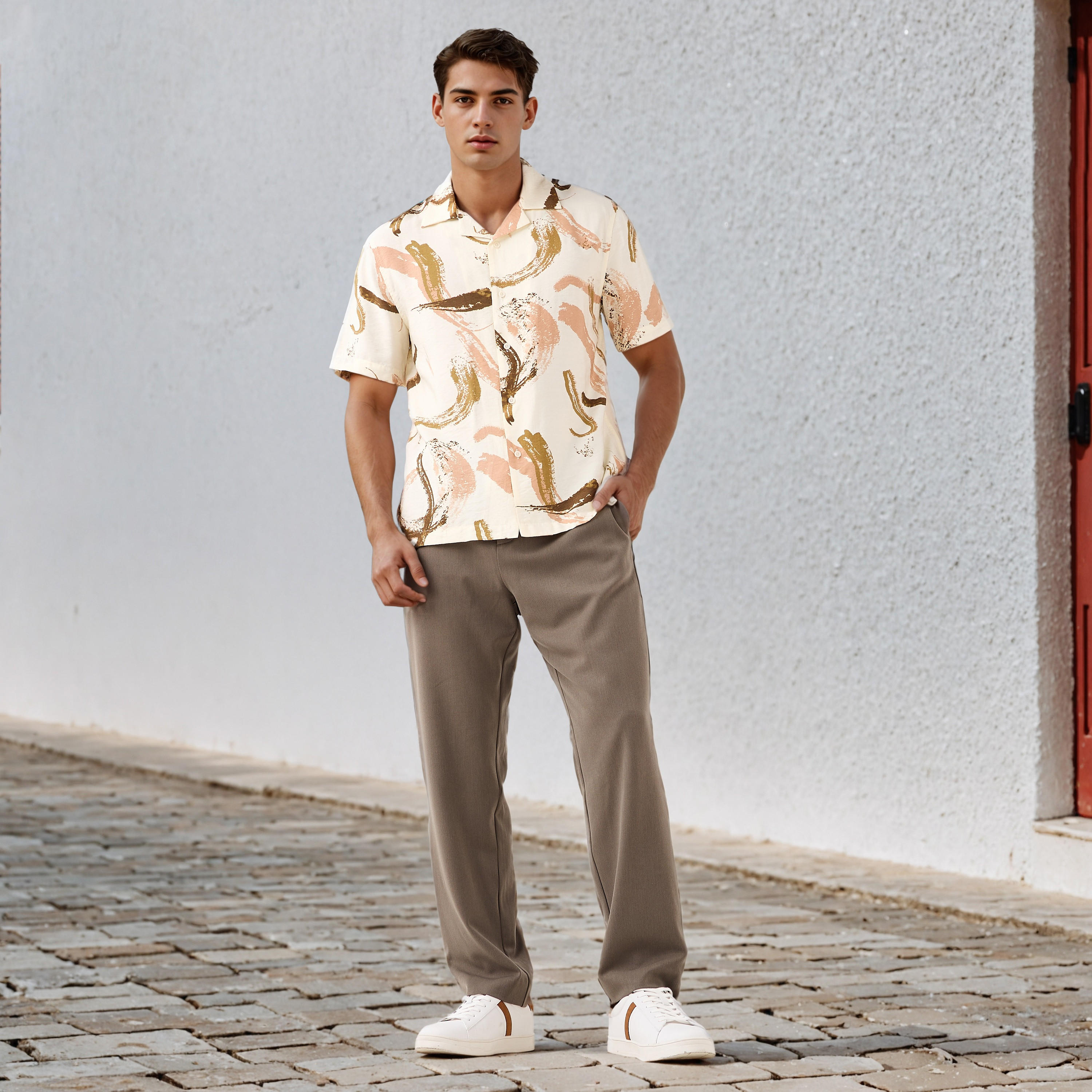 Printed Camp Collar Resort Shirt-men-clothing-shirts-image-2