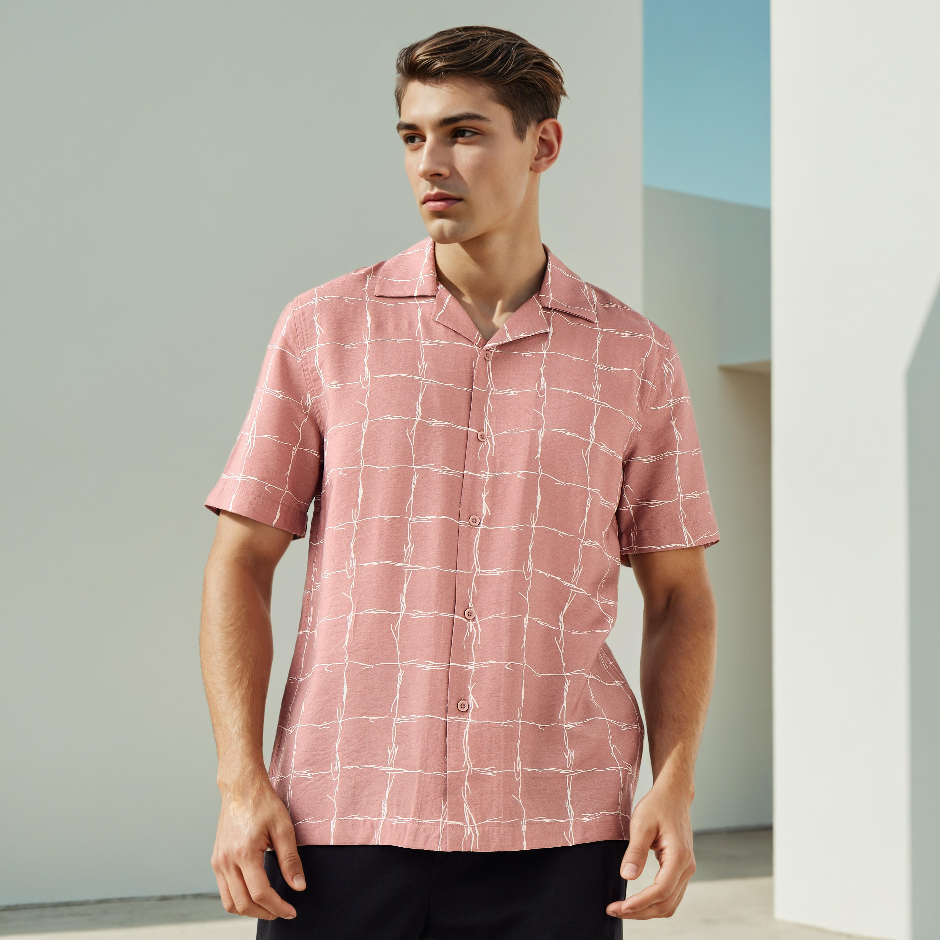 Printed Camp Collar Resort Shirt-men-clothing-shirts-image-1