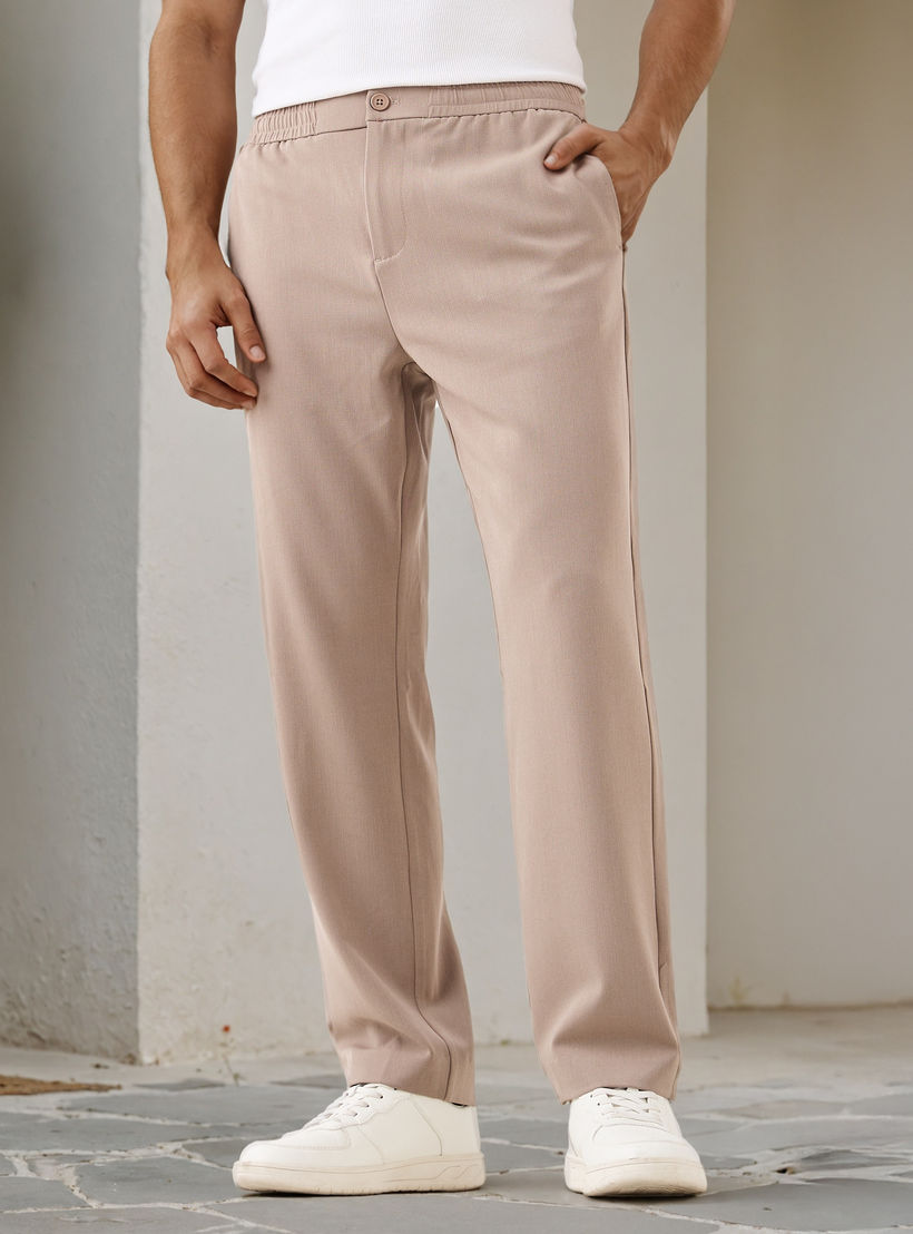 بنطلون بقصة عادية وجيوب-men-clothing-bottoms-trousersandchinos-trousers-image-1
