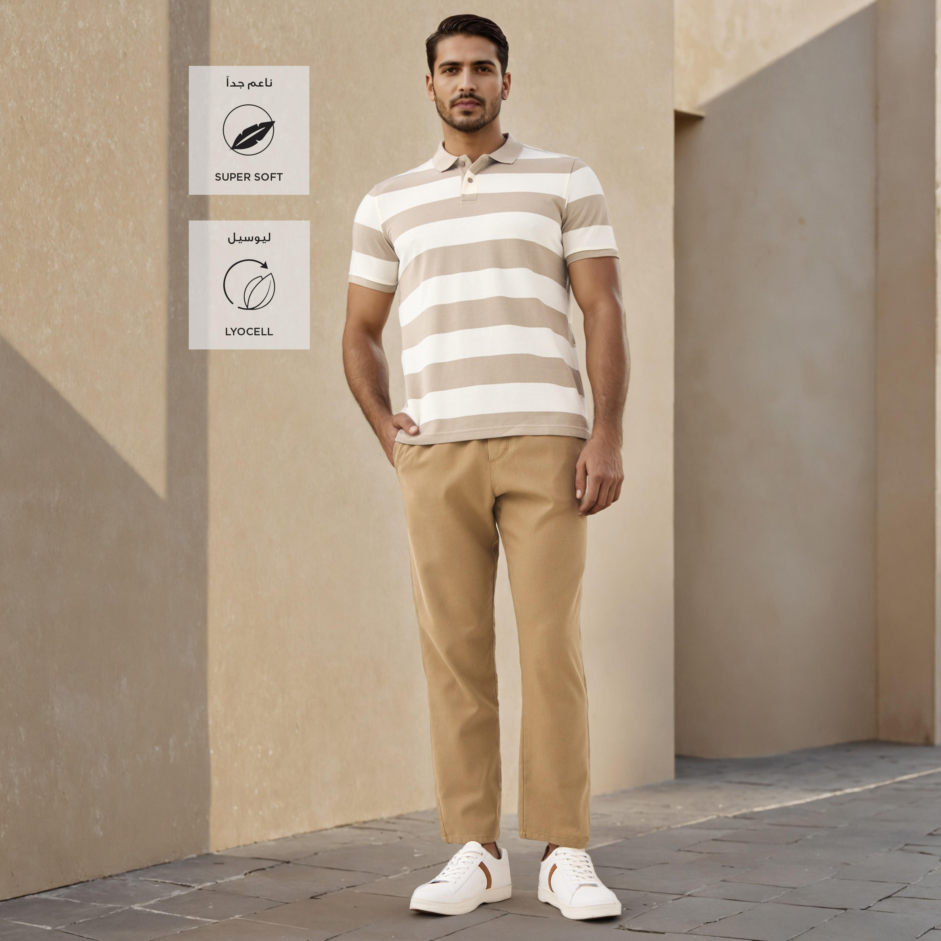 Regular Fit Flexi Waist Trousers-men-clothing-bottoms-trousersandchinos-trousers-image-2