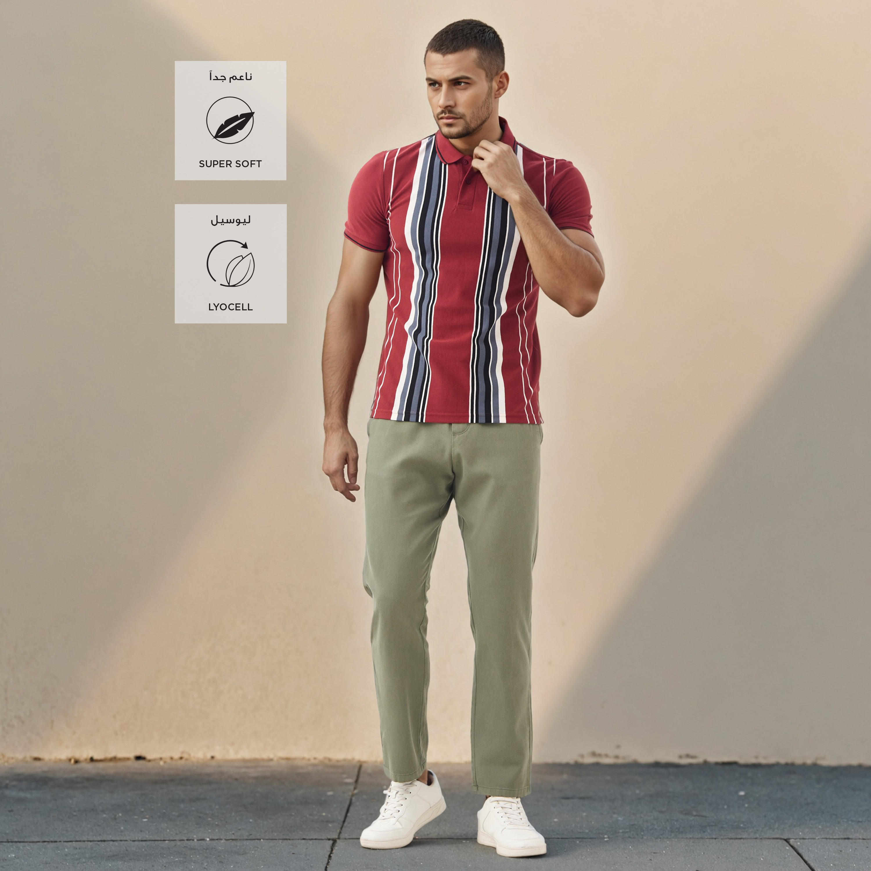 Regular Fit Flexi Waist Trousers-men-clothing-bottoms-trousersandchinos-trousers-image-2