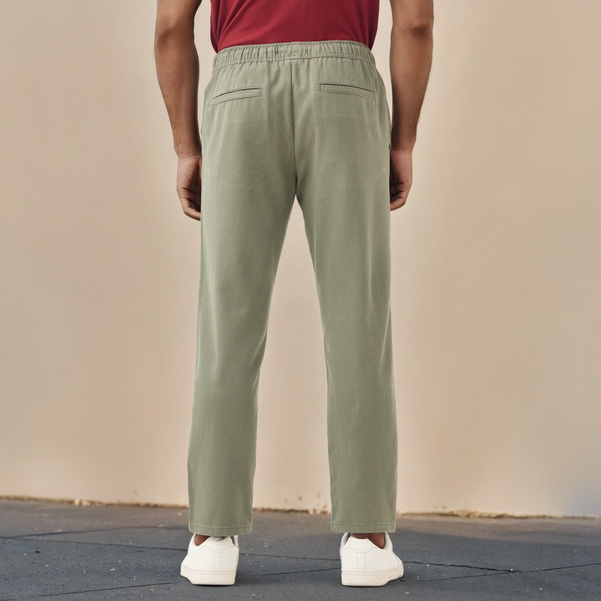 Regular Fit Flexi Waist Trousers-men-clothing-bottoms-trousersandchinos-trousers-image-3