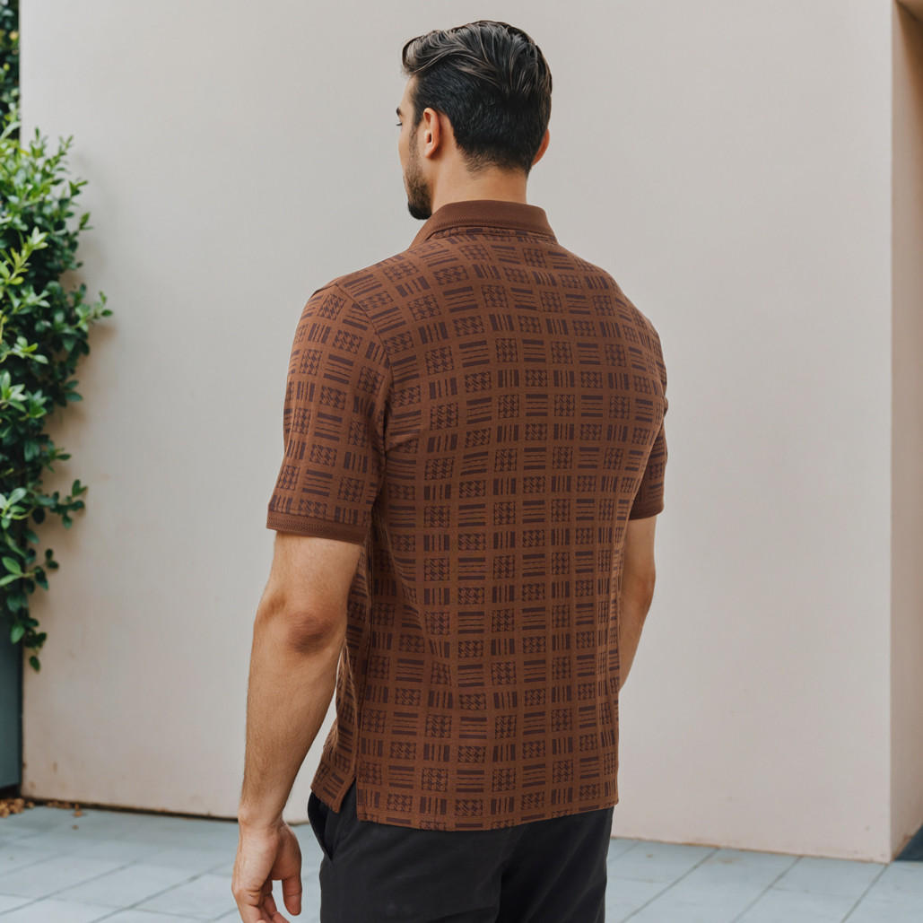 Textured Jacquard Polo T-shirt-men-clothing-tshirtsandpolos-polos-image-3