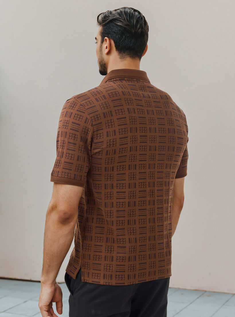 Textured Jacquard Polo T-shirt-men-clothing-tshirtsandpolos-polos-image-3