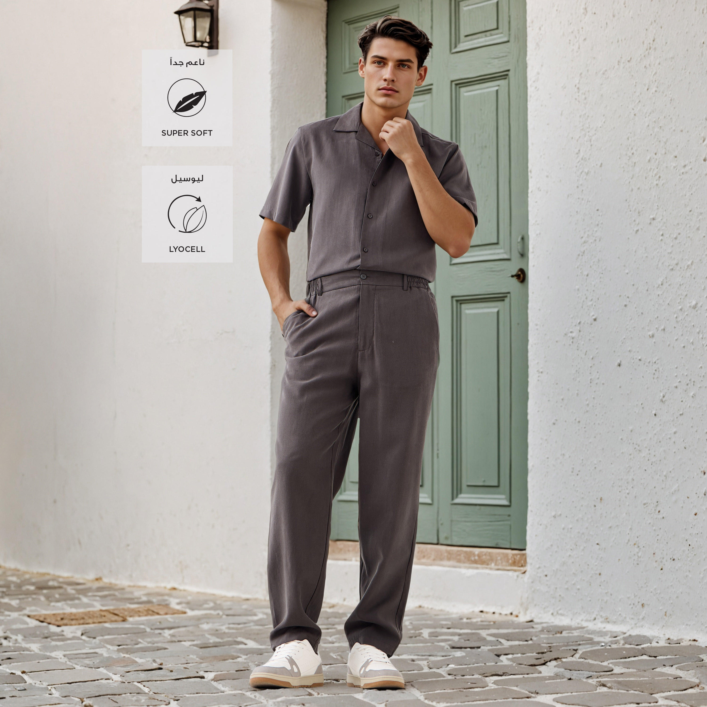 Regular Fit Resort Collar Shirt-men-clothing-shirts-image-2