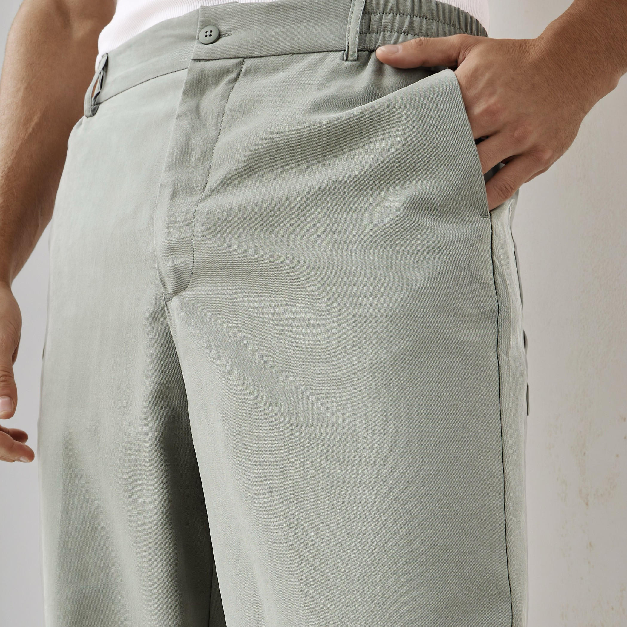 Regular Fit  Flexi Waist Trousers-men-clothing-bottoms-trousersandchinos-trousers-image-4