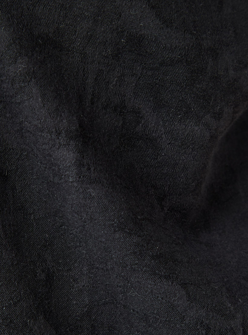 Regular Fit Textured Camp Collar Linen Blend Shirt-men-clothing-shirts-image-5