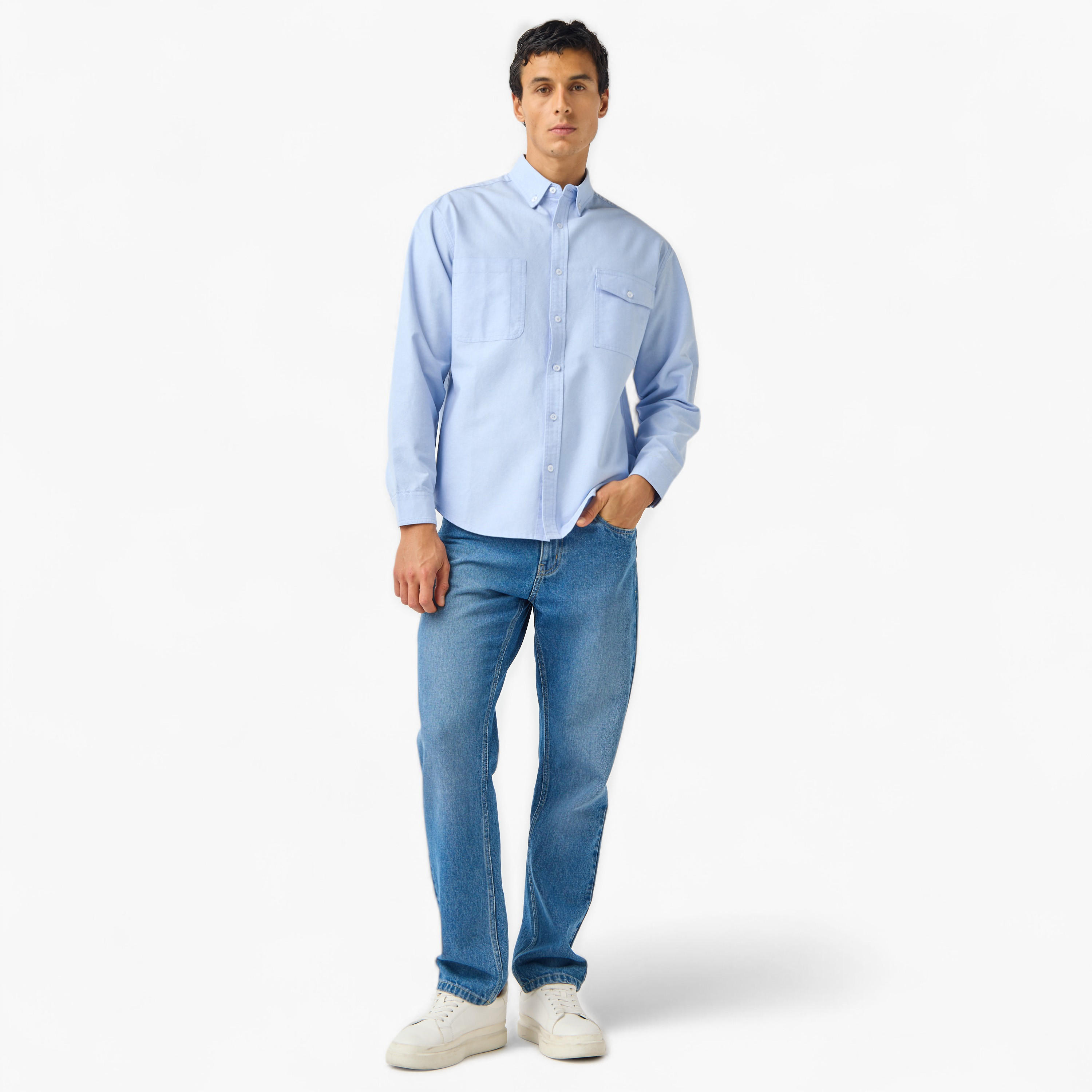 قميص أكسفورد بجيب بطيّة-men-clothing-shirts-image-4