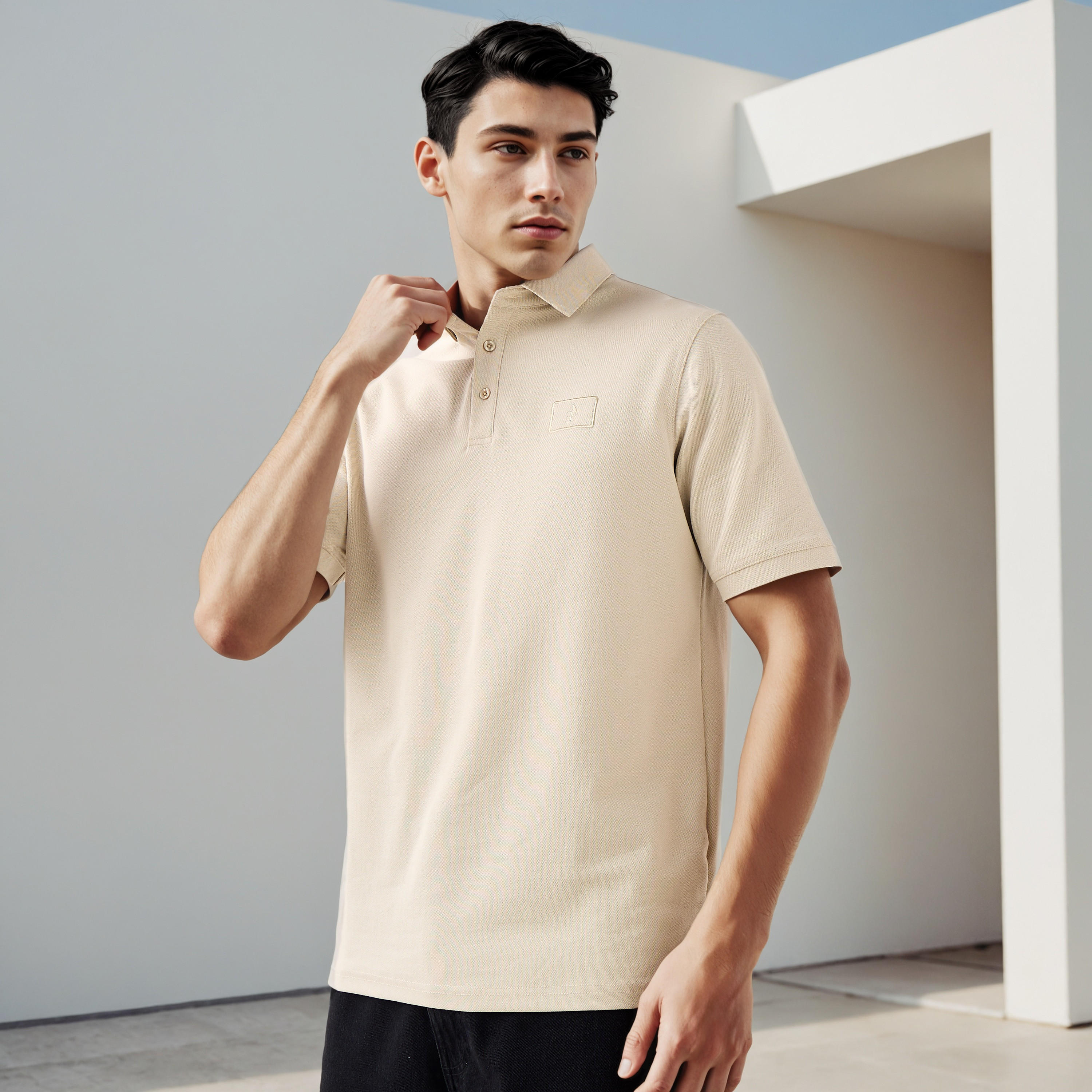 Textured Polo T-shirt-men-clothing-tshirtsandpolos-polos-image-1
