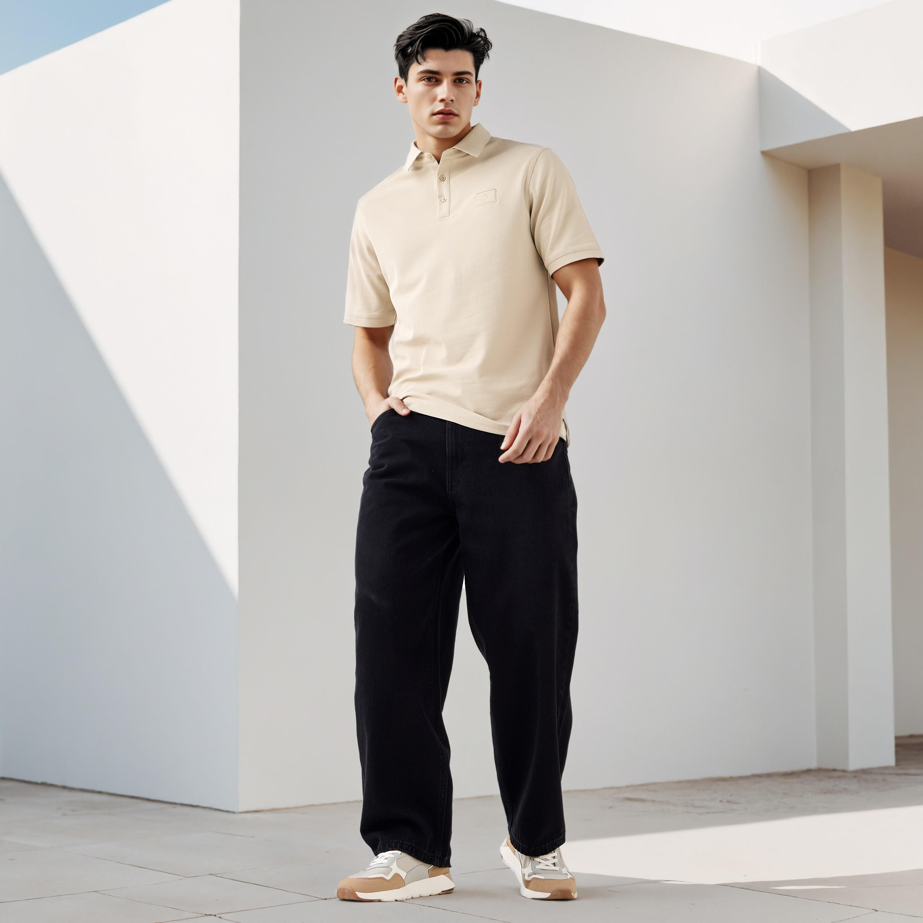 Textured Polo T-shirt-men-clothing-tshirtsandpolos-polos-image-2