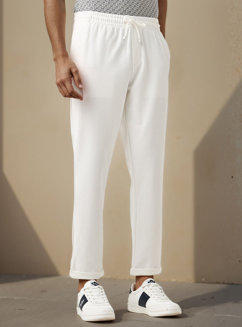 Slim Fit Pique Pull-On Flexi Waist Pants-men-clothing-bottoms-trousersandchinos-trousers-image-1