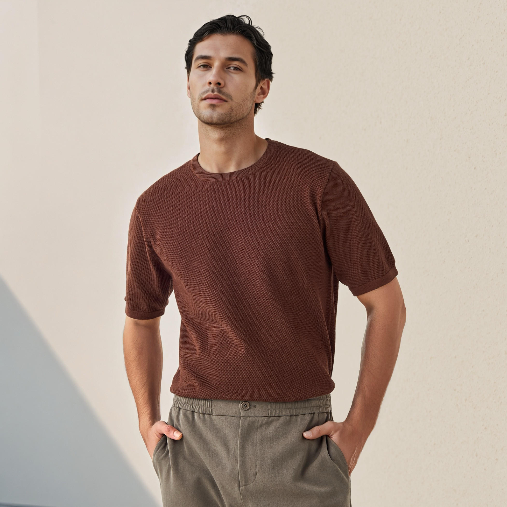 Regular Fit Textured T-shirt-men-clothing-tshirtsandpolos-tshirts-image-1