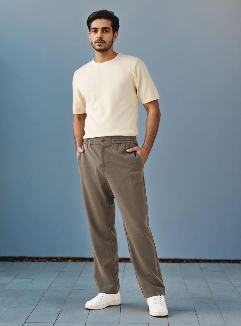 Regular Fit Textured T-shirt-men-clothing-tshirtsandpolos-tshirts-image-2