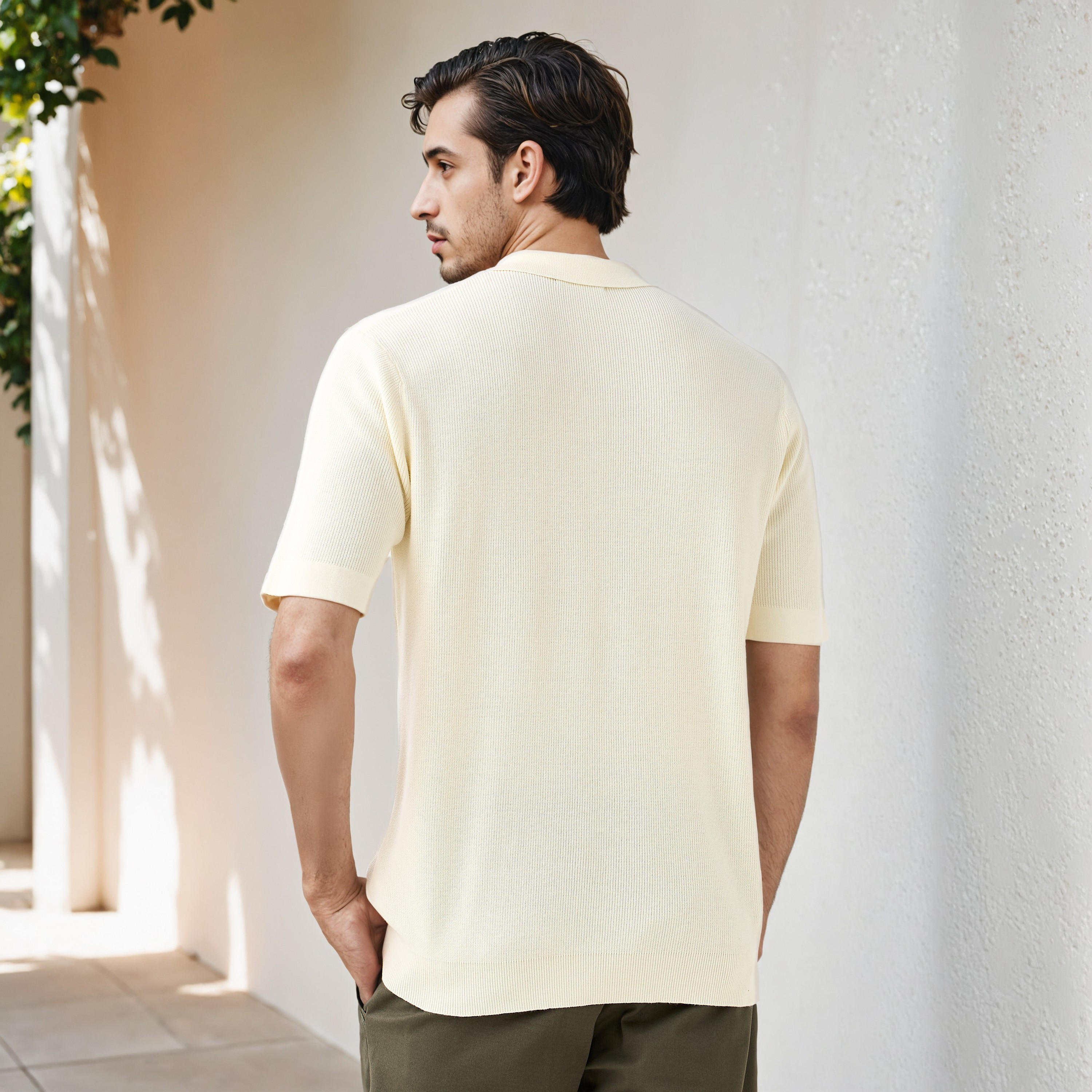 تيشيرت بولو بارز الملمس بنصف سحّاب-men-clothing-sweatersandpullovers-image-4