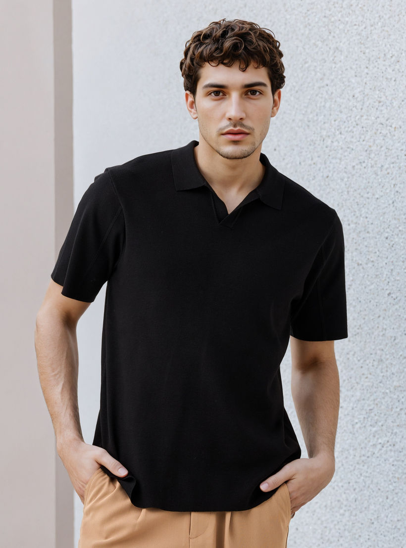 تيشيرت بولو بقصة عادية-men-clothing-sweatersandpullovers-image-1