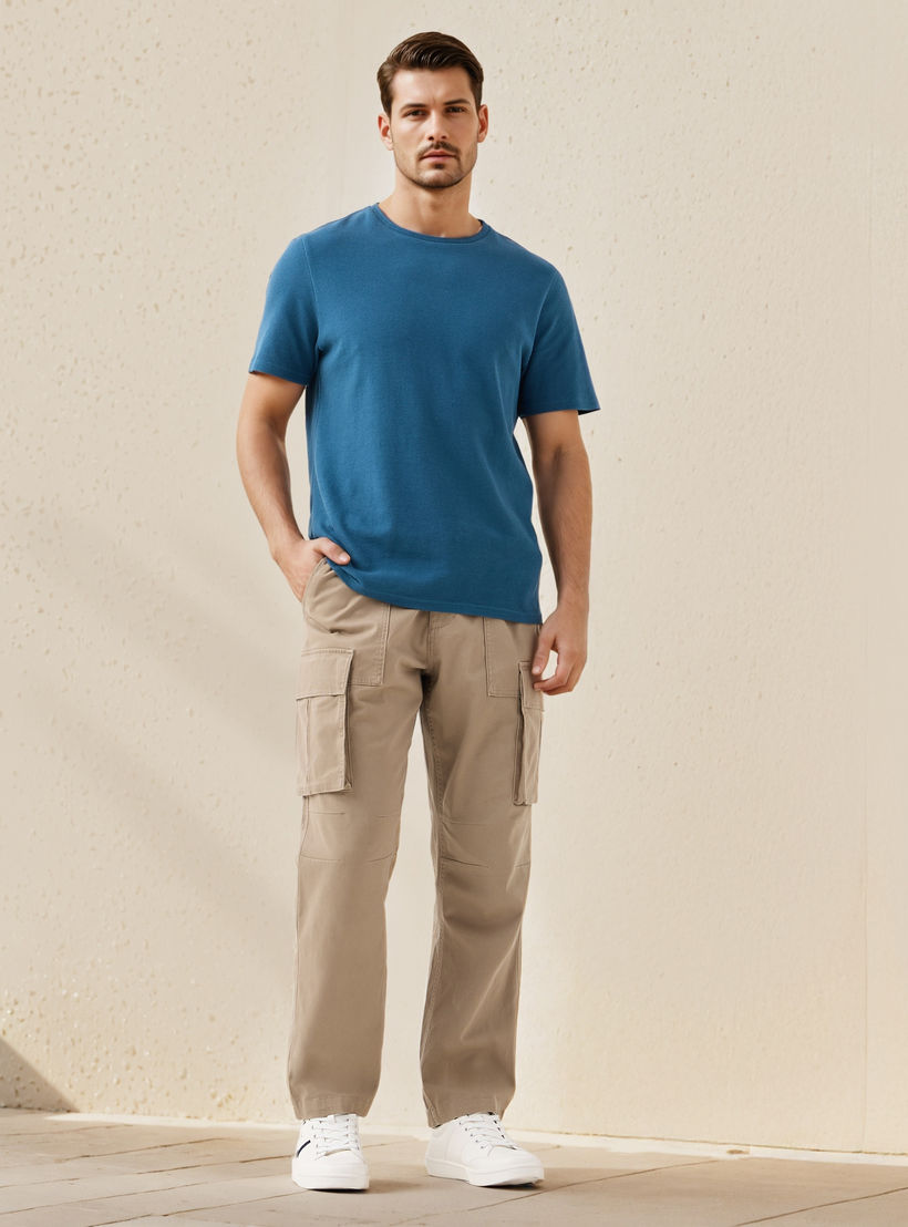 Regular Fit Twill Cargo Pants-men-clothing-bottoms-trousersandchinos-trousers-image-2