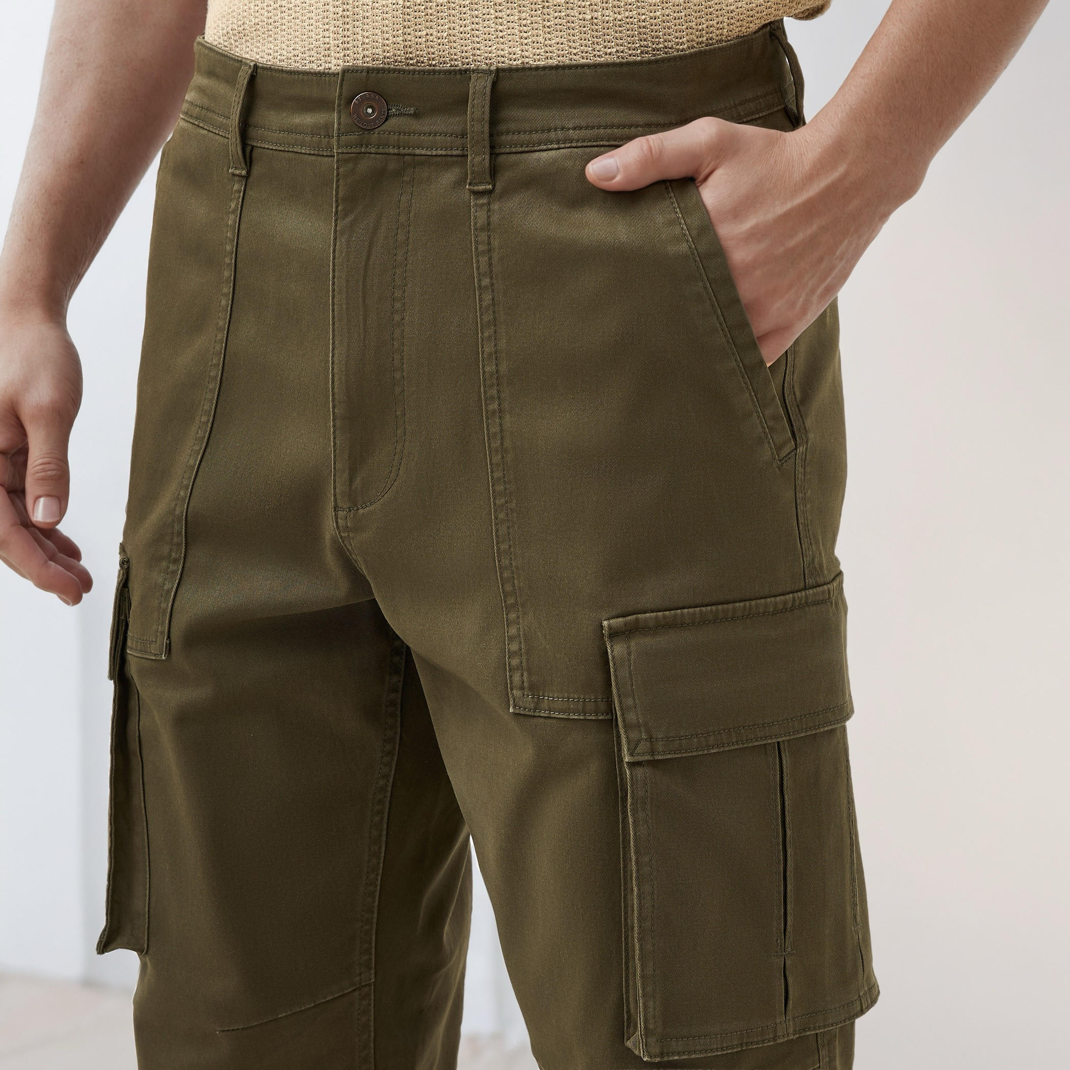 Regular Fit Twill Cargo Pants-men-clothing-bottoms-trousersandchinos-trousers-image-4