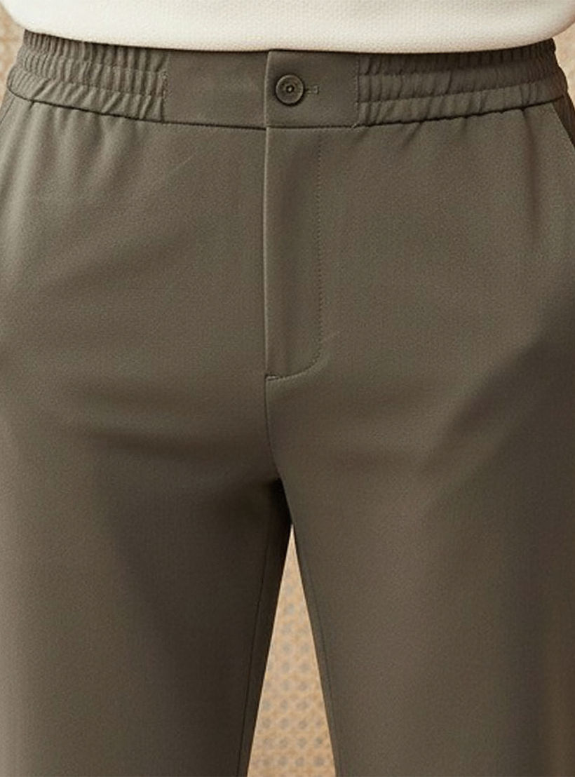 بنطلون رجالي بقصّة عادية وخصر مطاطي-men-clothing-bottoms-trousersandchinos-trousers-image-4