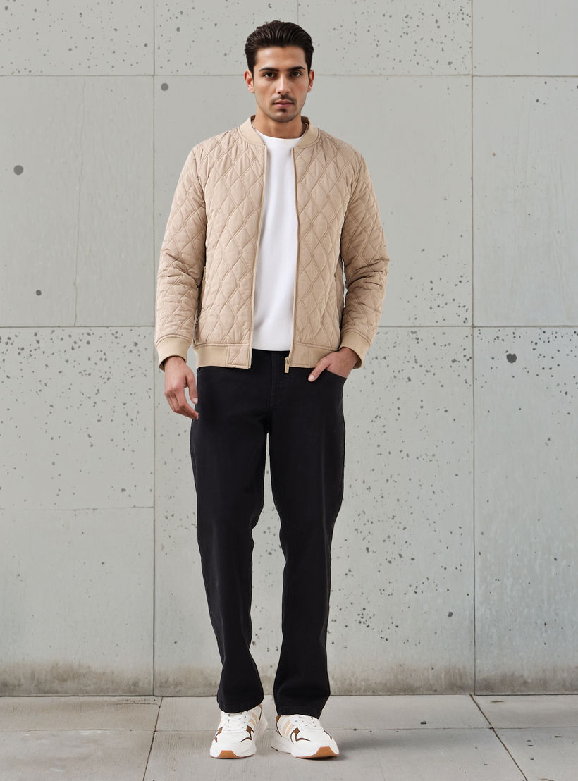جاكيت بومبر مبطن رجالي بقصة عادية-men-clothing-jacketsandblazers-jackets-image-4