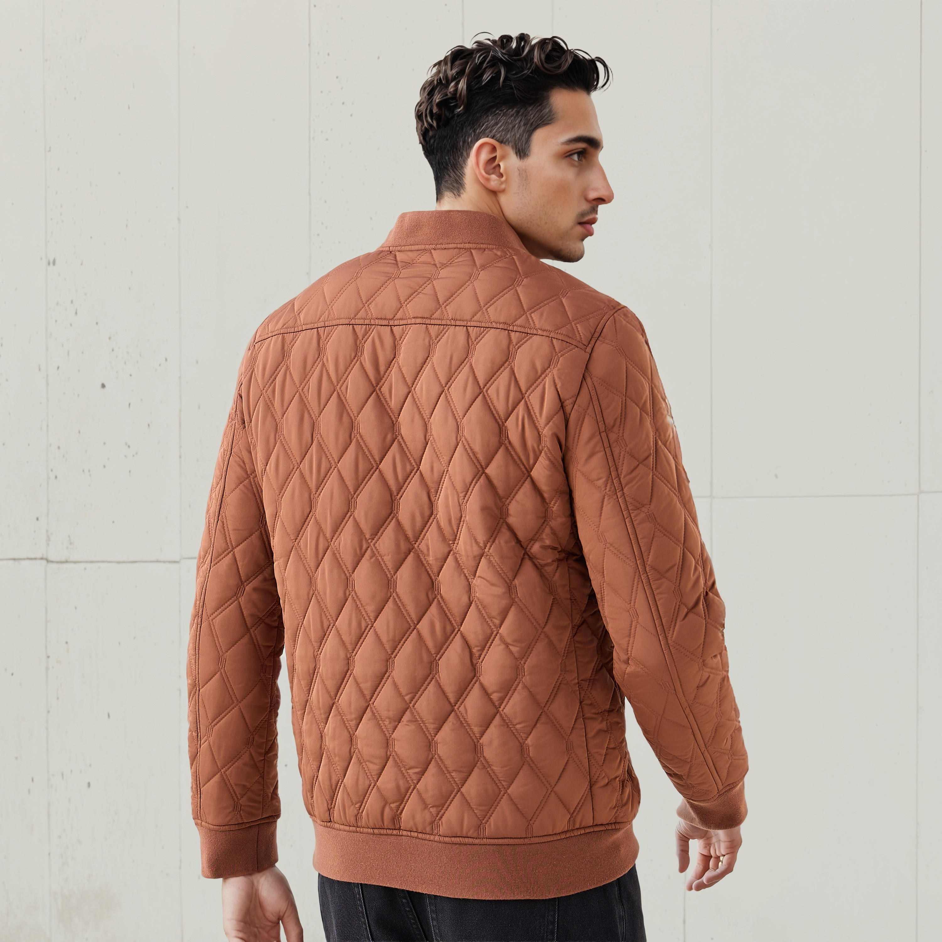 Men Regular Fit Quilted Bomber Jacket-men-clothing-jacketsandblazers-jackets-image-3