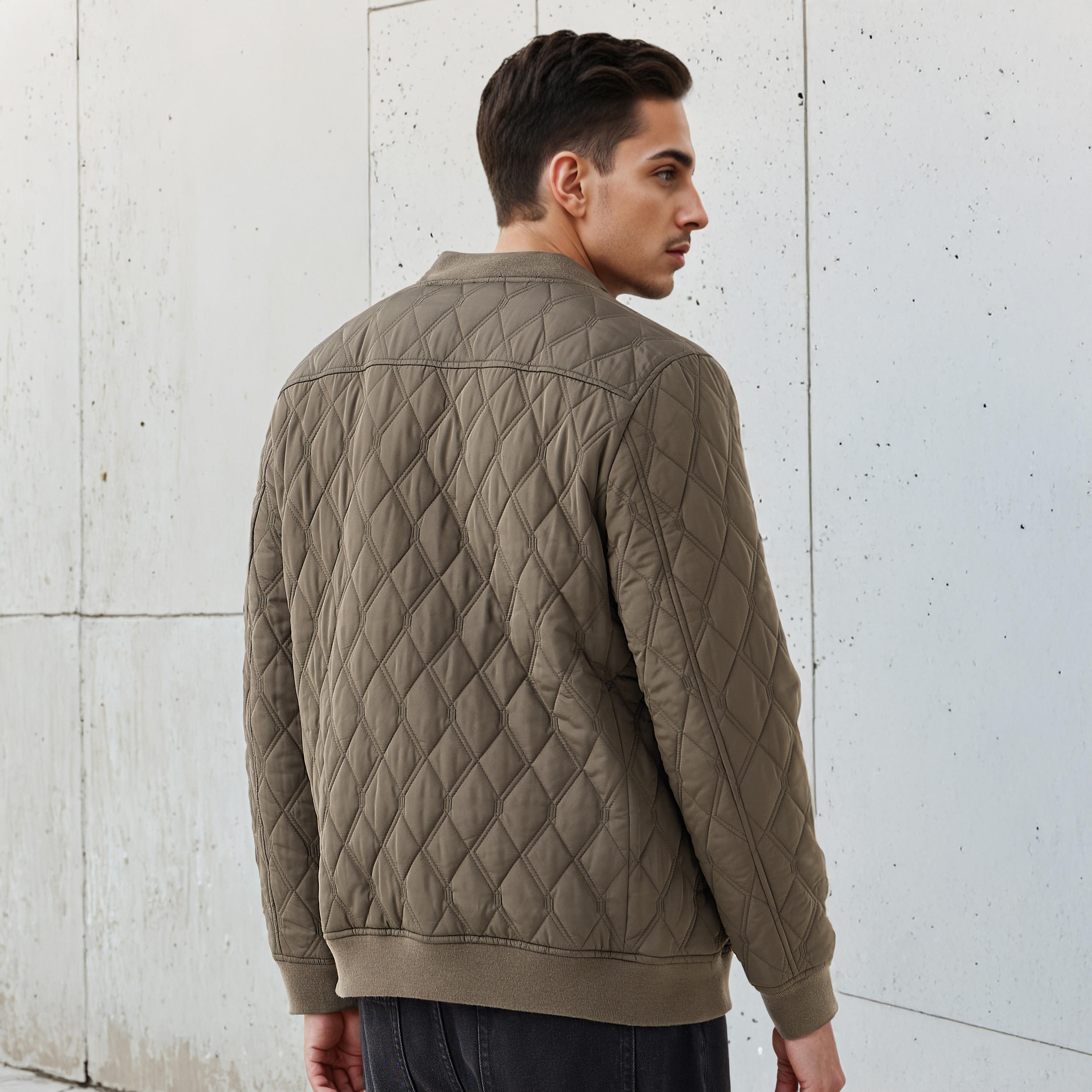 Men Regular Fit Quilted Bomber Jacket-men-clothing-jacketsandblazers-jackets-image-3
