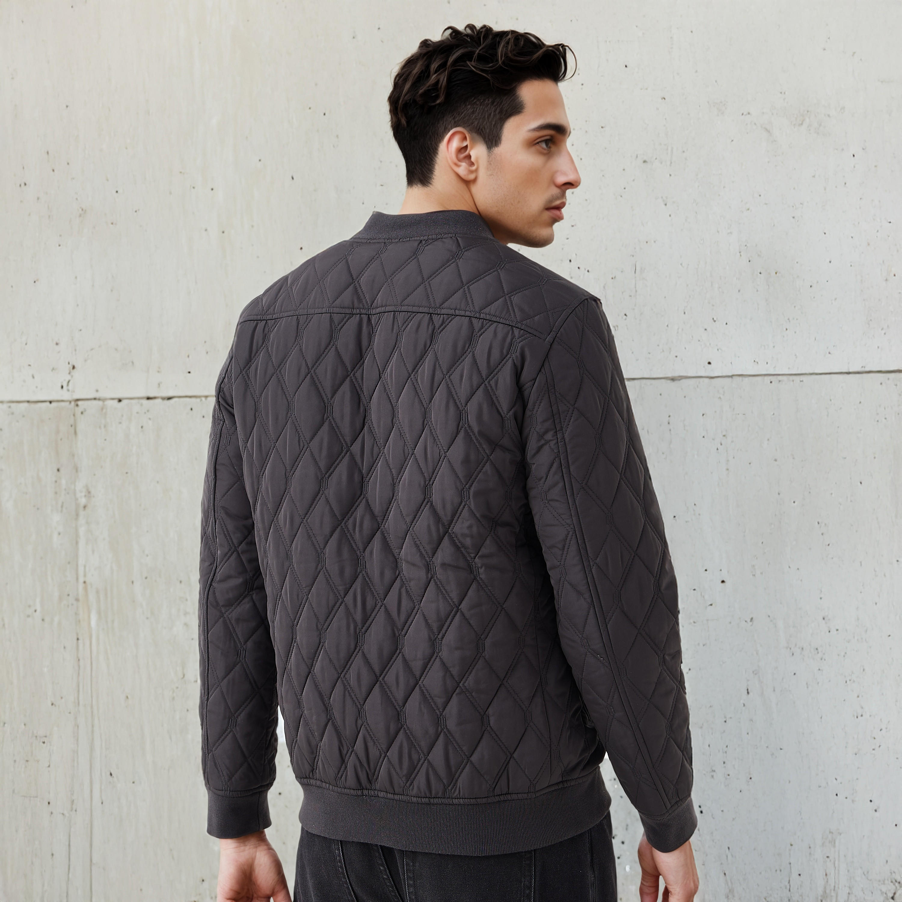 Men Regular Fit Quilted Bomber Jacket-men-clothing-jacketsandblazers-jackets-image-3