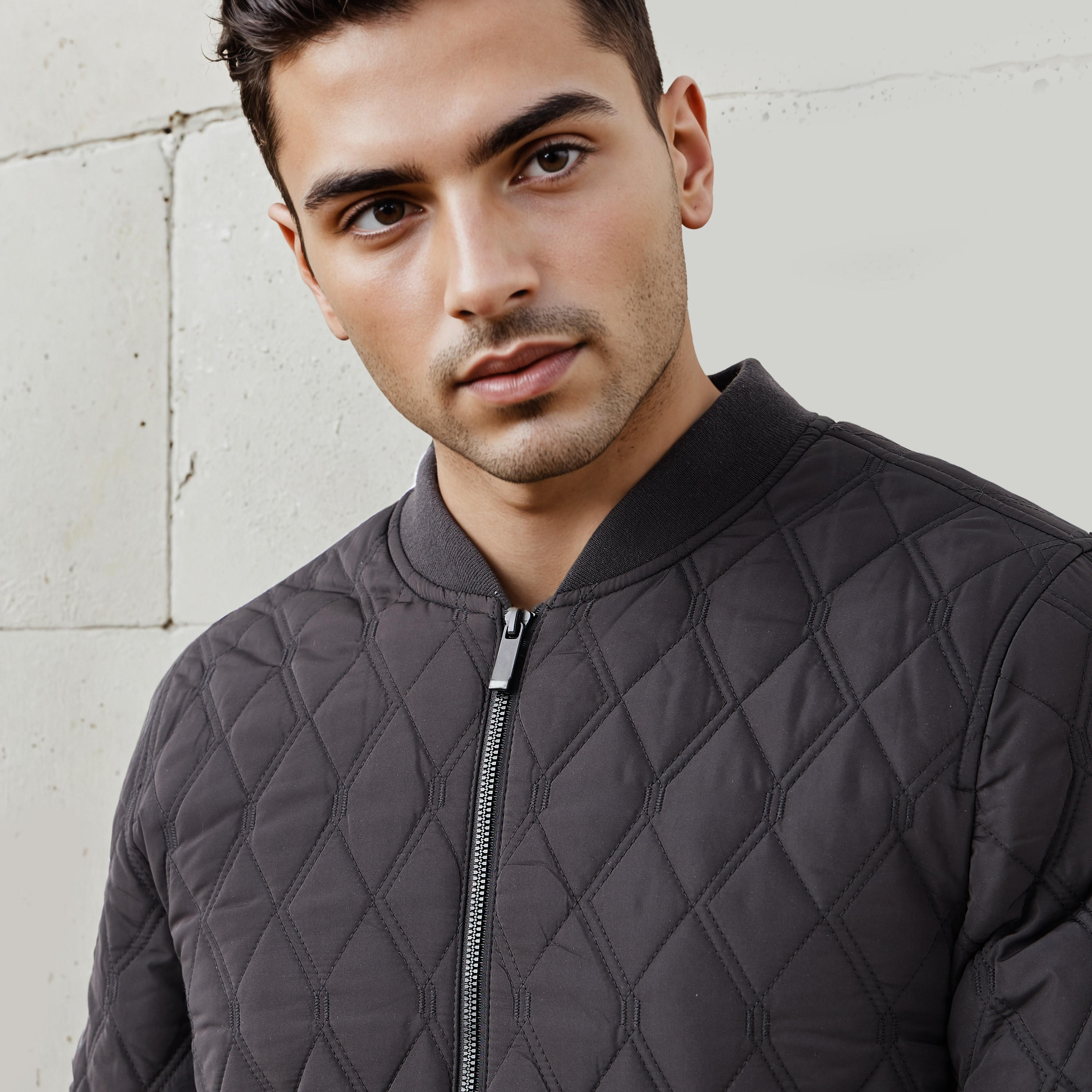 Men Regular Fit Quilted Bomber Jacket-men-clothing-jacketsandblazers-jackets-image-4