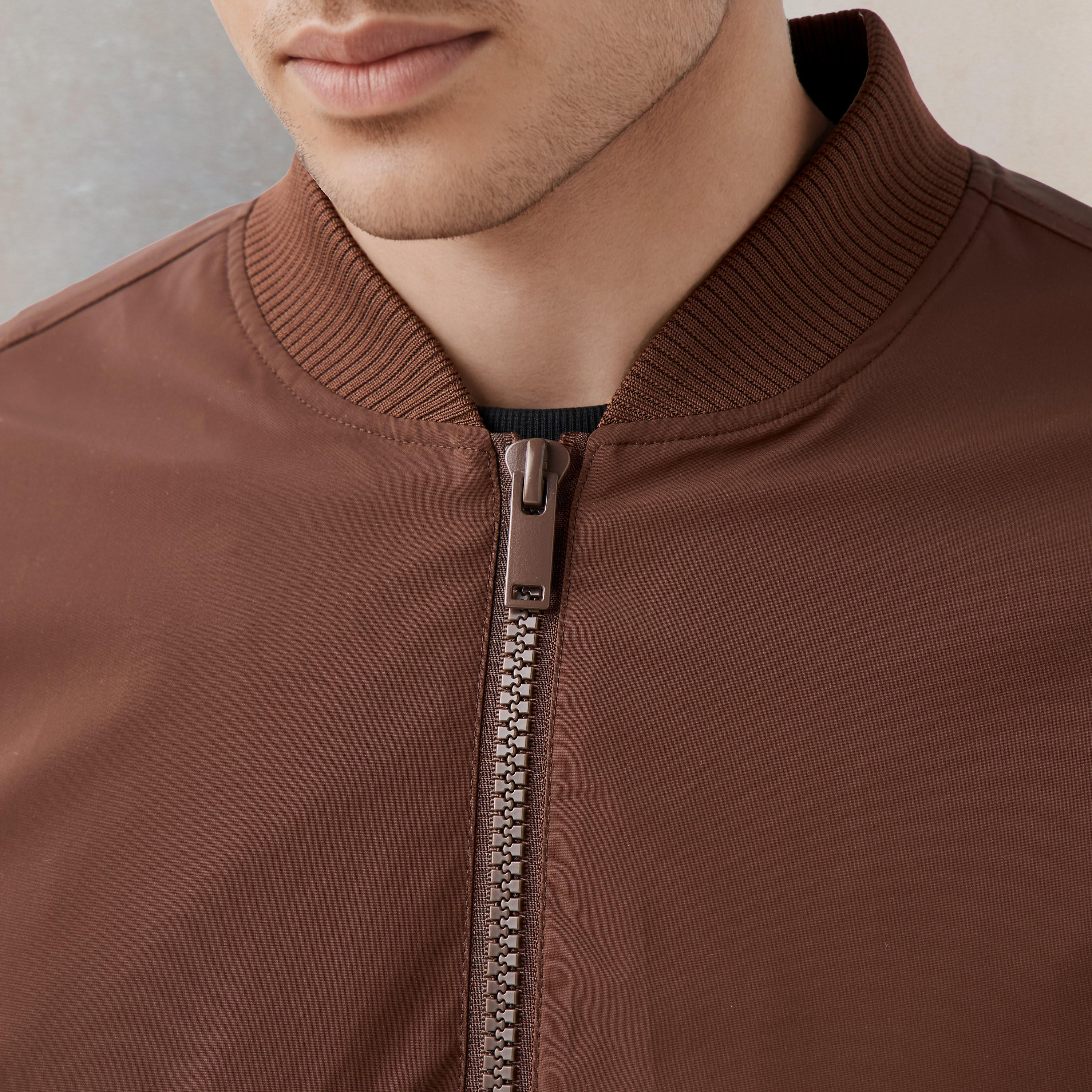 Men Regular Fit Bomber Jacket-men-clothing-jacketsandblazers-jackets-image-5