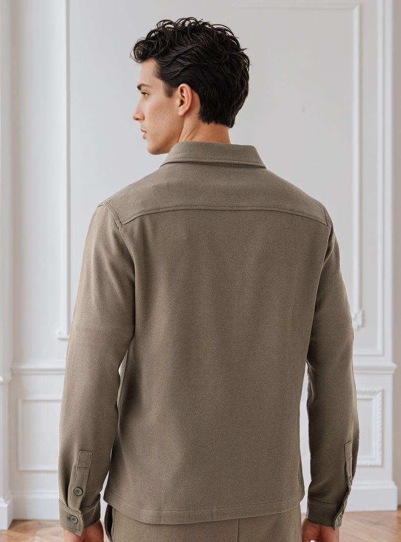 Men's Regular Fit Collared Pocket Shacket-men-clothing-jacketsandblazers-jackets-image-3