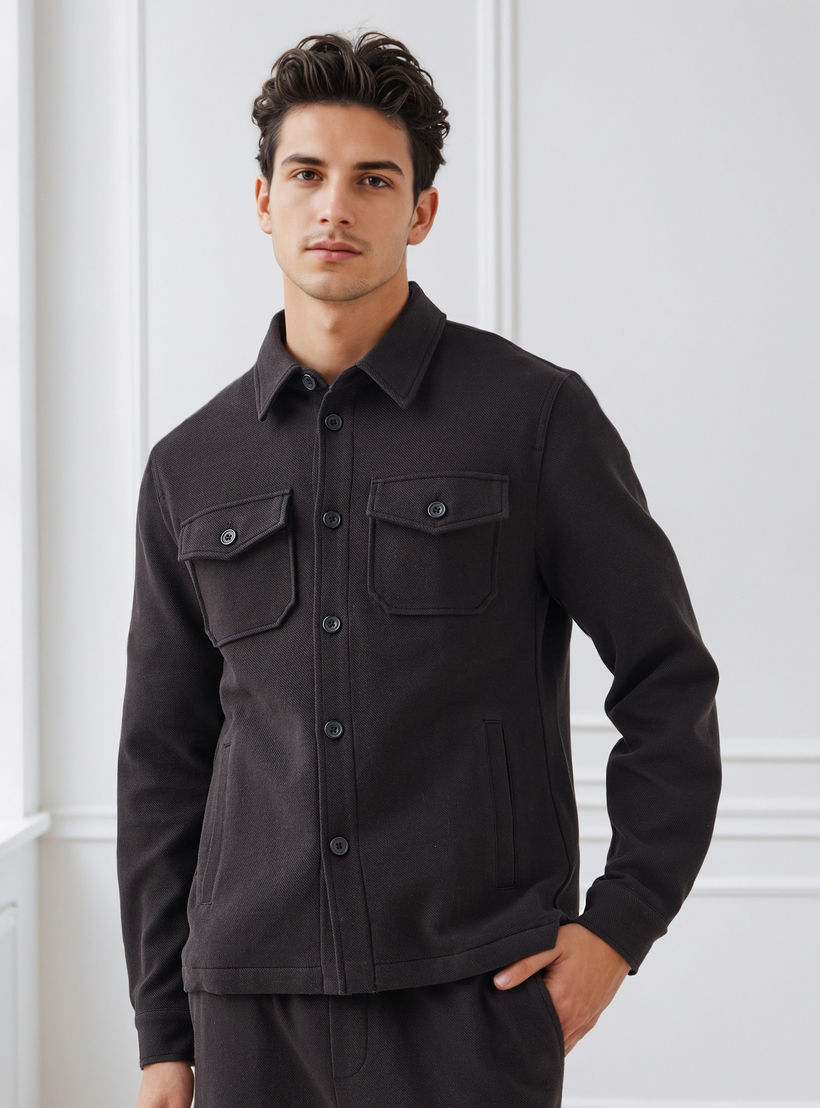 شاكيت رجالي بقصة عادية وجيب وياقة-men-clothing-jacketsandblazers-jackets-image-1
