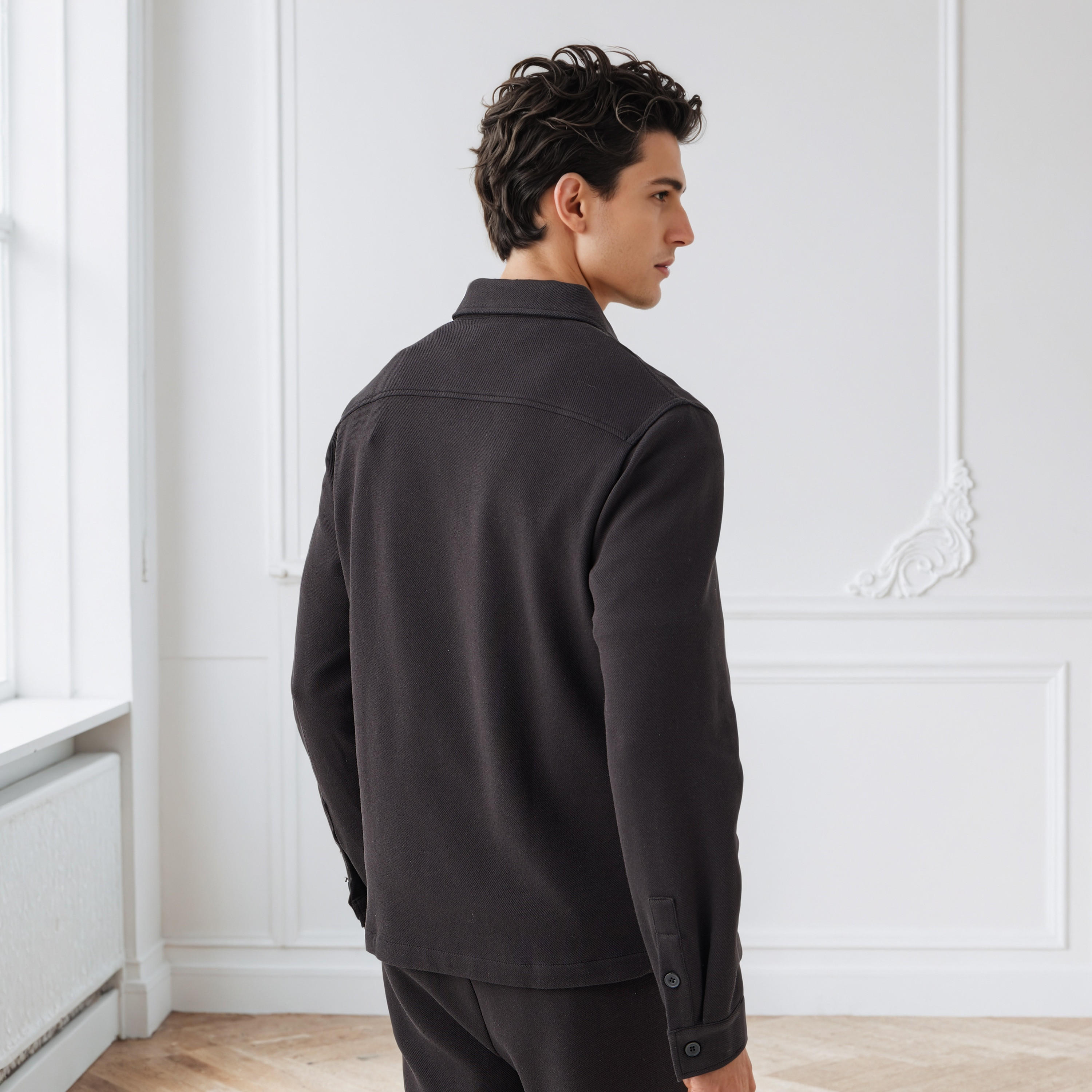 Men's Regular Fit Collared Pocket Shacket-men-clothing-jacketsandblazers-jackets-image-3