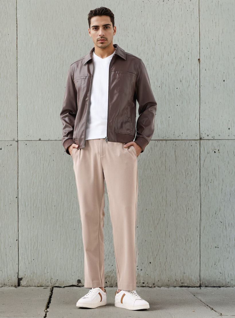 جاكيت بايكر رجالي بسحاب وقصة عادية-men-clothing-jacketsandblazers-jackets-image-4