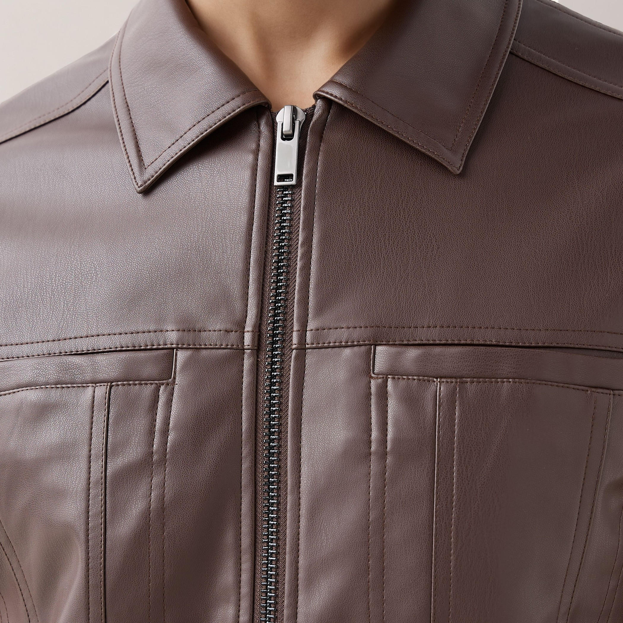 جاكيت بايكر رجالي بسحاب وقصة عادية-men-clothing-jacketsandblazers-jackets-image-1